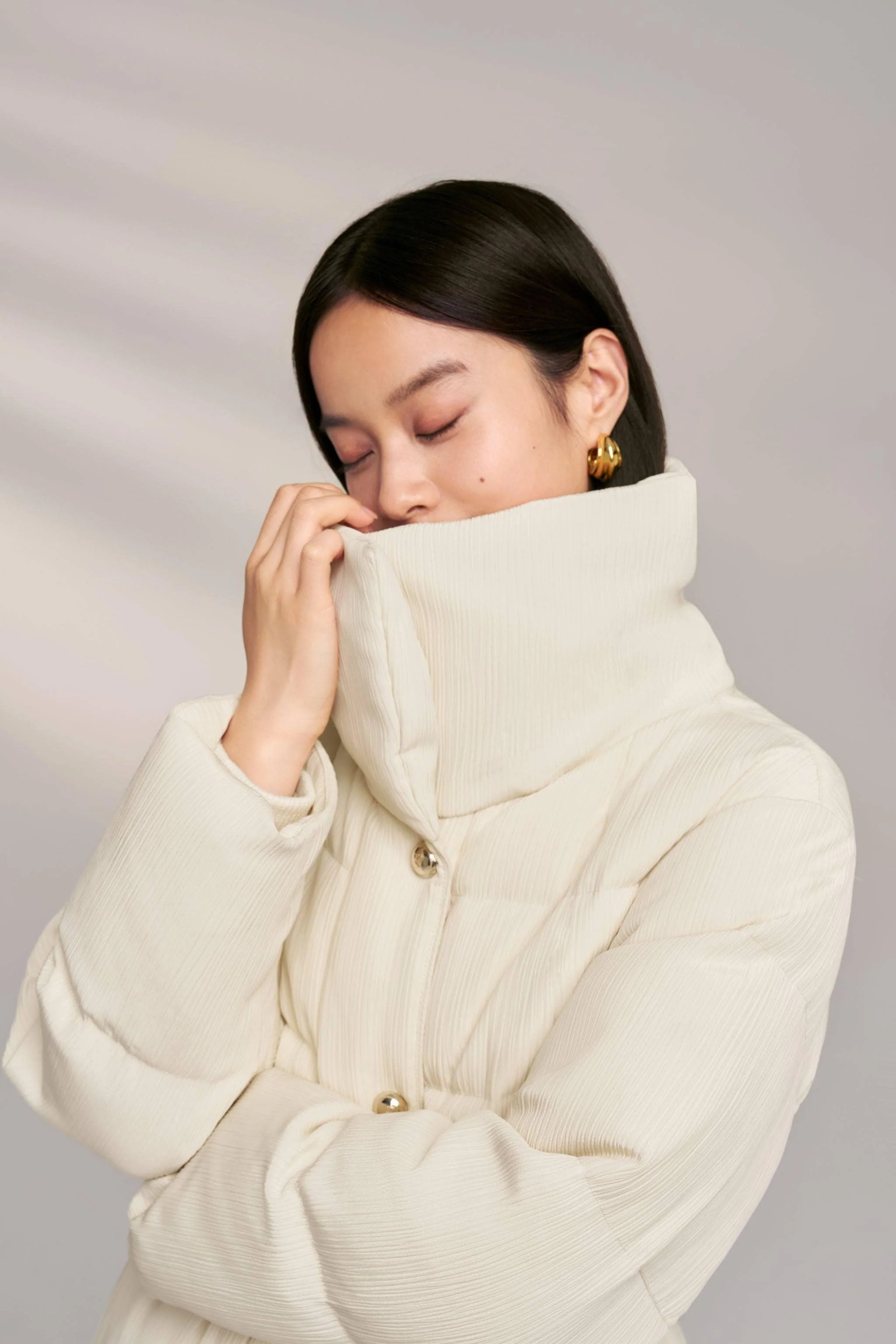 Women's Goose Down Trench 4314 - Image 4