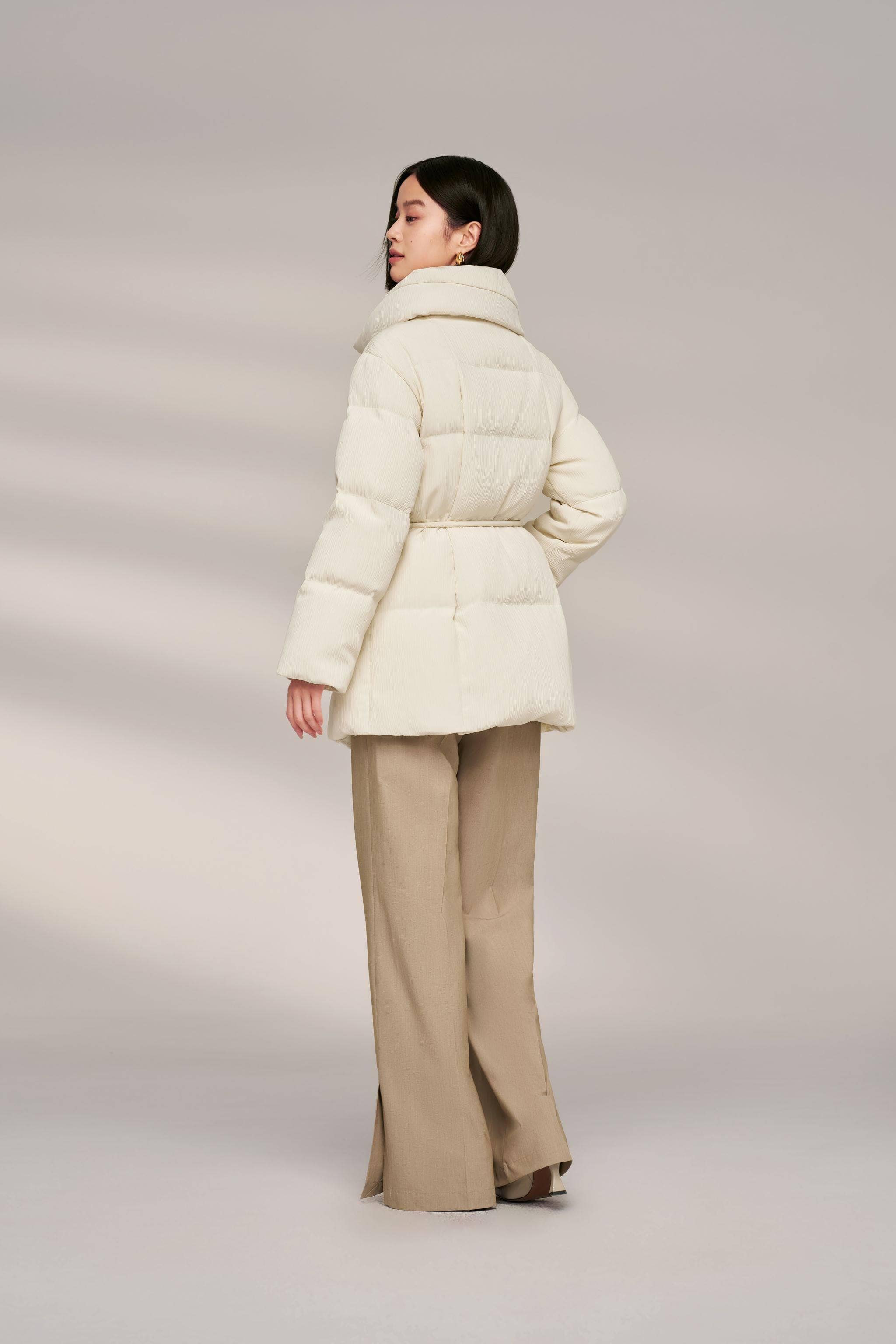 Women's Goose Down Trench 4314 - Image 5