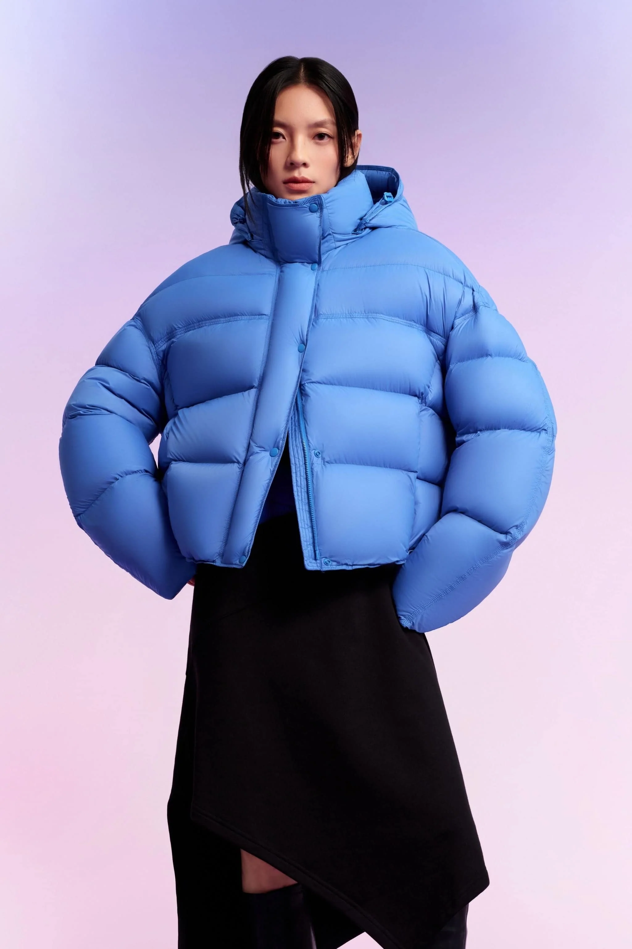 Women's Innovative Down Puffer With Hood 102 - Image 16