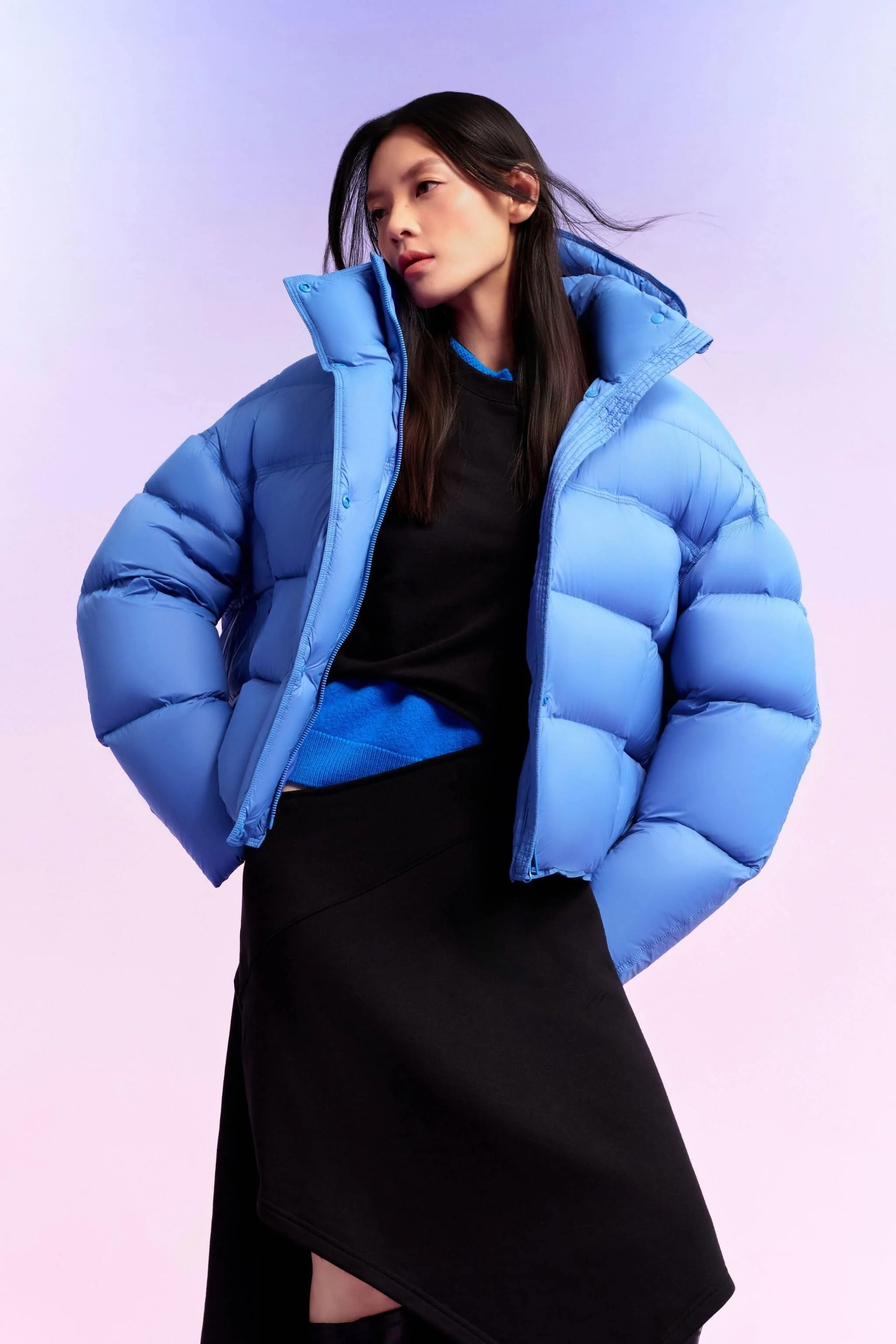 Women's Innovative Down Puffer With Hood 102 - Image 19