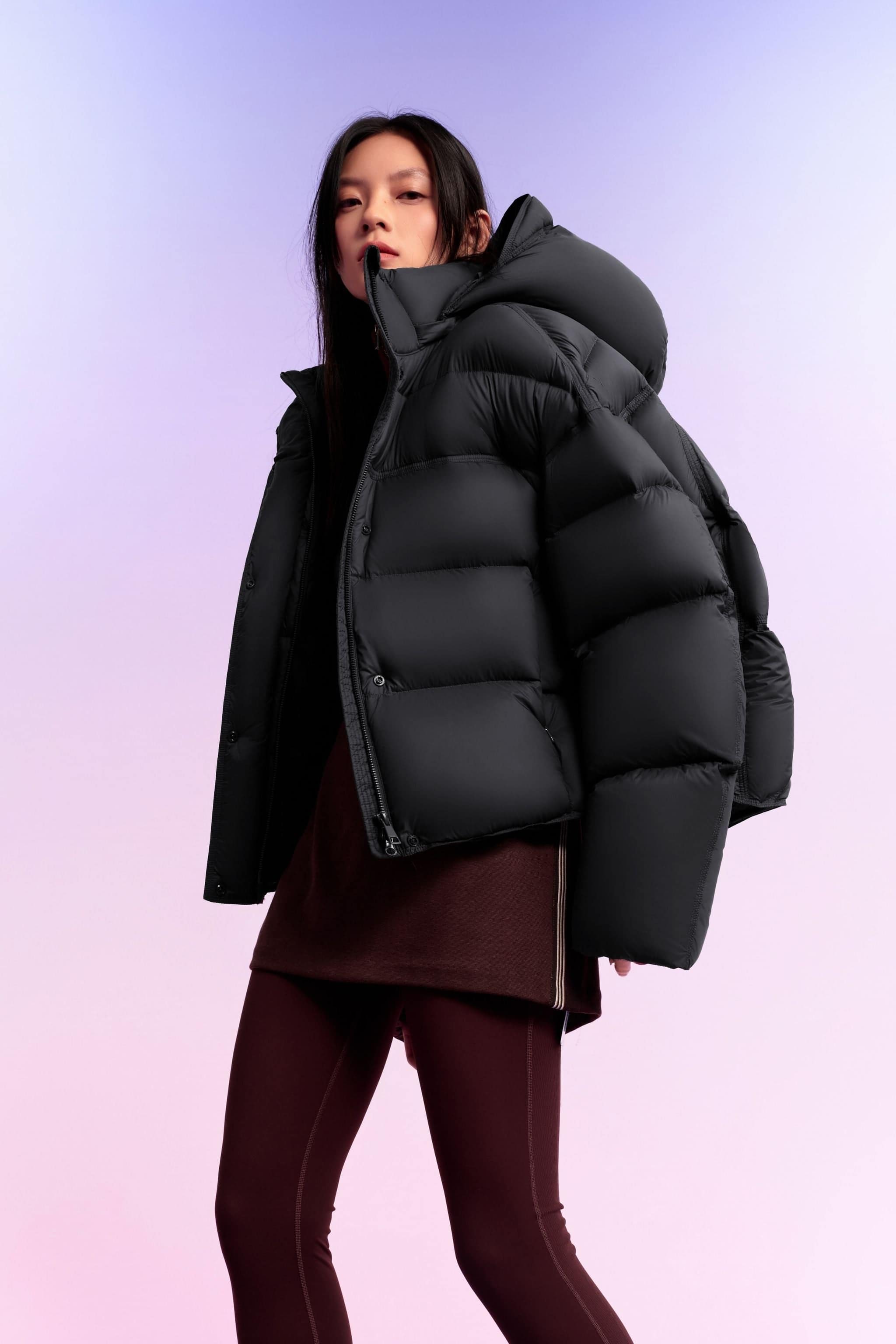 Women's Innovative Down Puffer With Hood 102 - Image 4