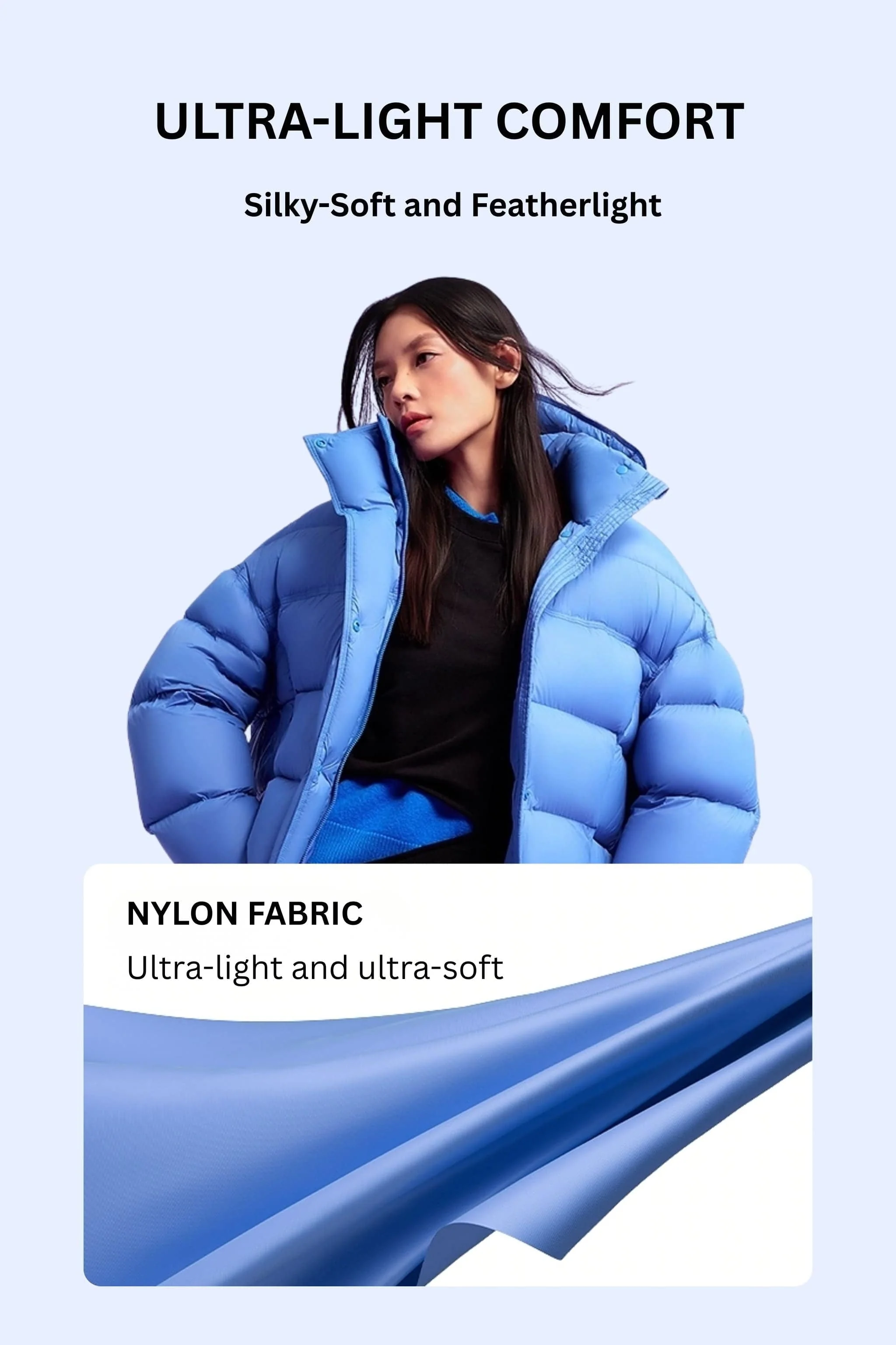 Women's Innovative Down Puffer With Hood 102 - Image 9