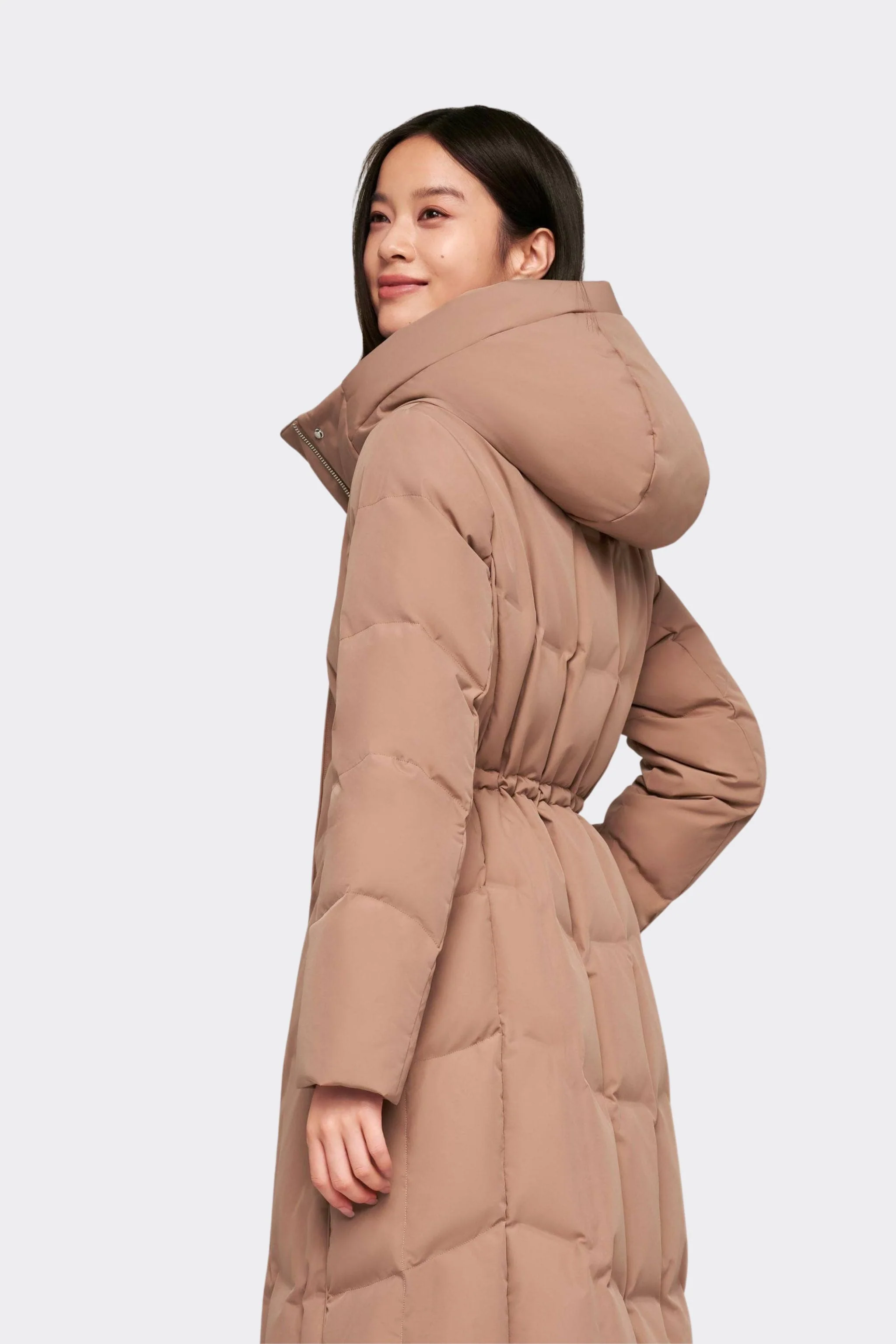 Women's Long Hooded Goose Down Jacket 146 - Image 27