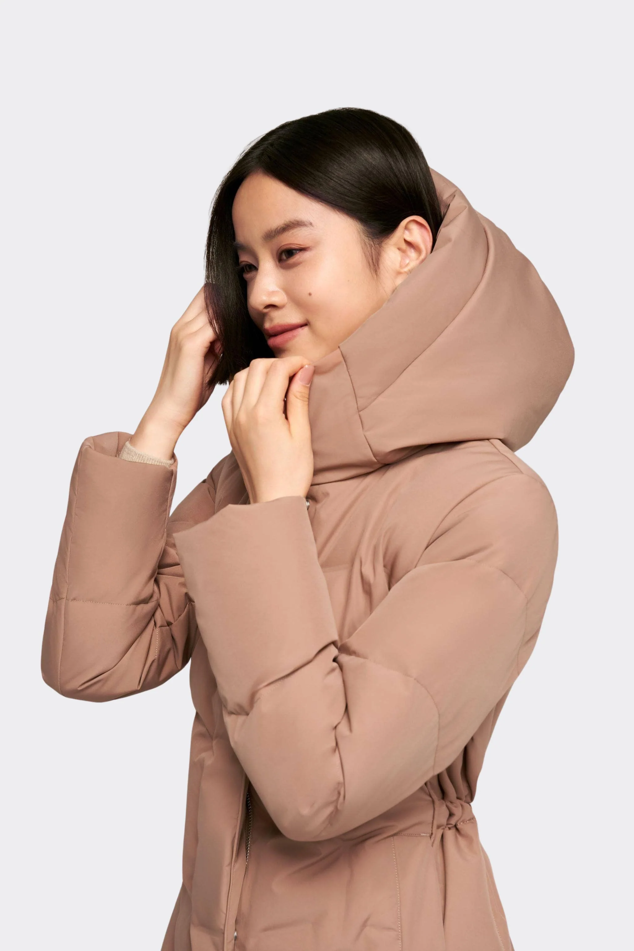 Women's Long Hooded Goose Down Jacket 146 - Image 28