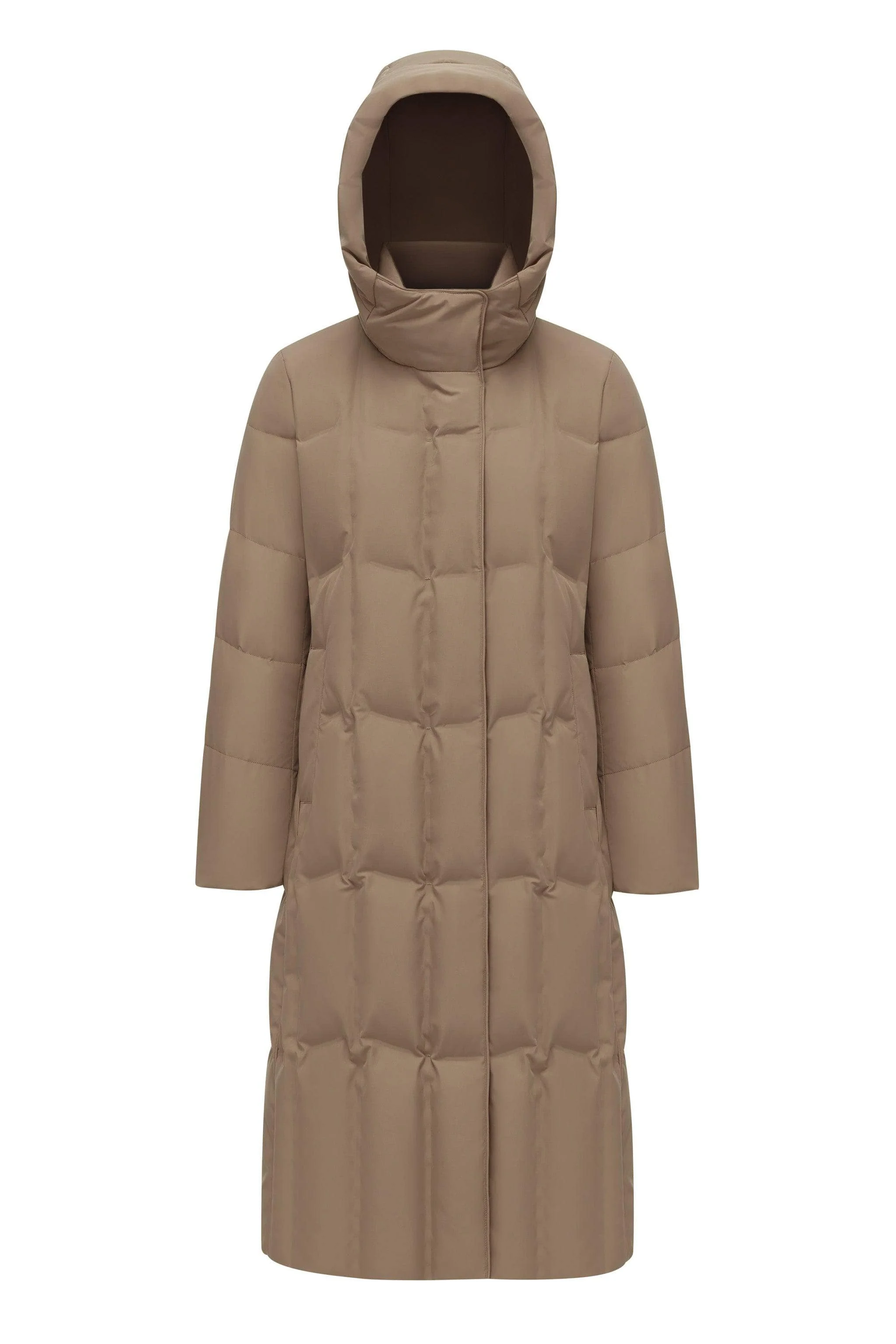 Women's Long Hooded Goose Down Jacket 146 - Image 30