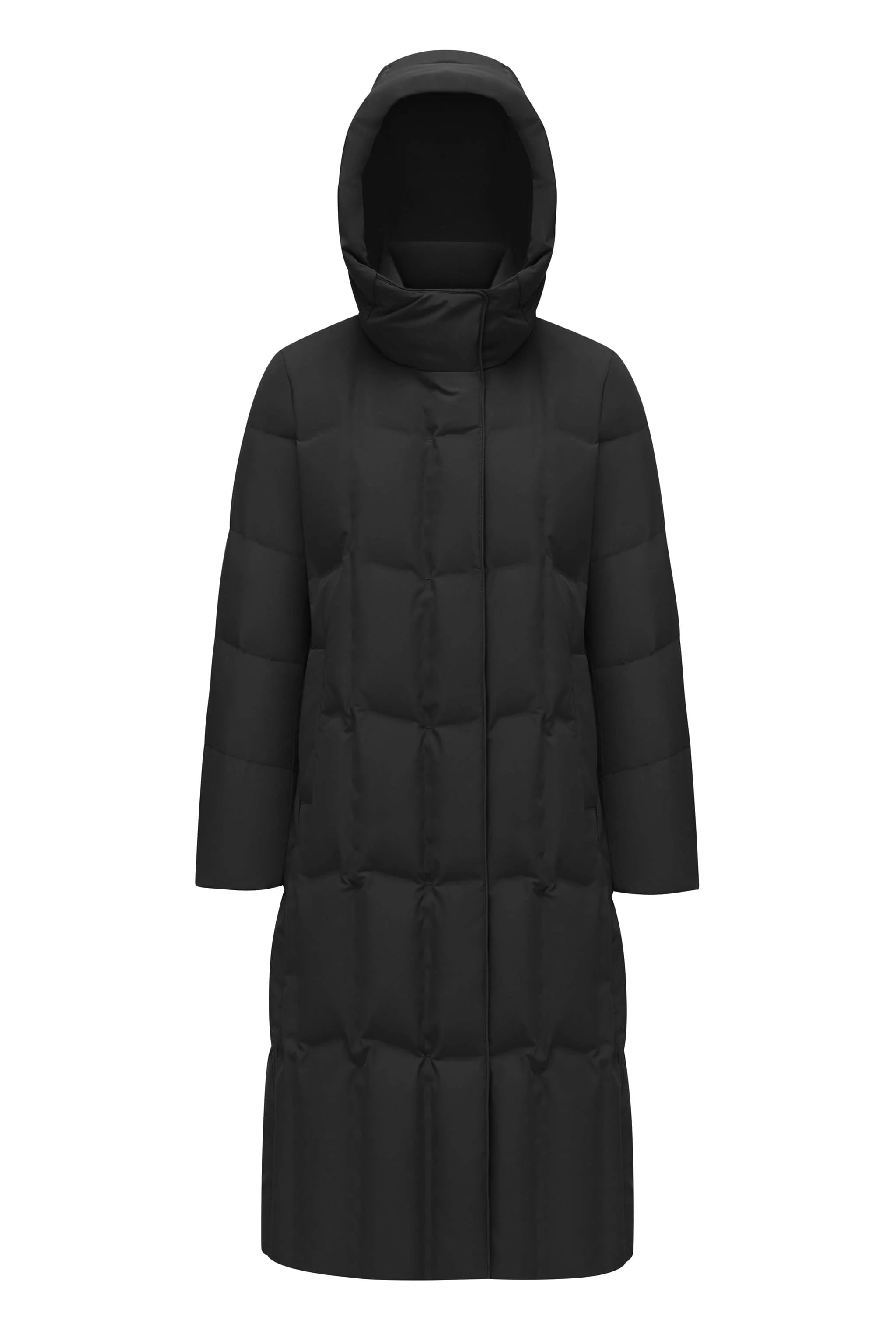 Women's Long Hooded Goose Down Jacket 146 - Image 36