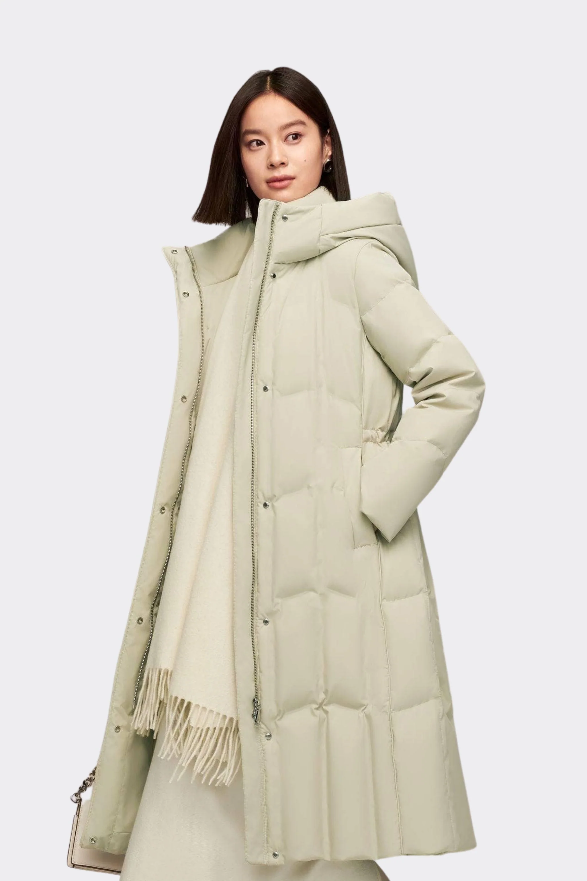 Women's Long Hooded Goose Down Jacket 146 - Image 39
