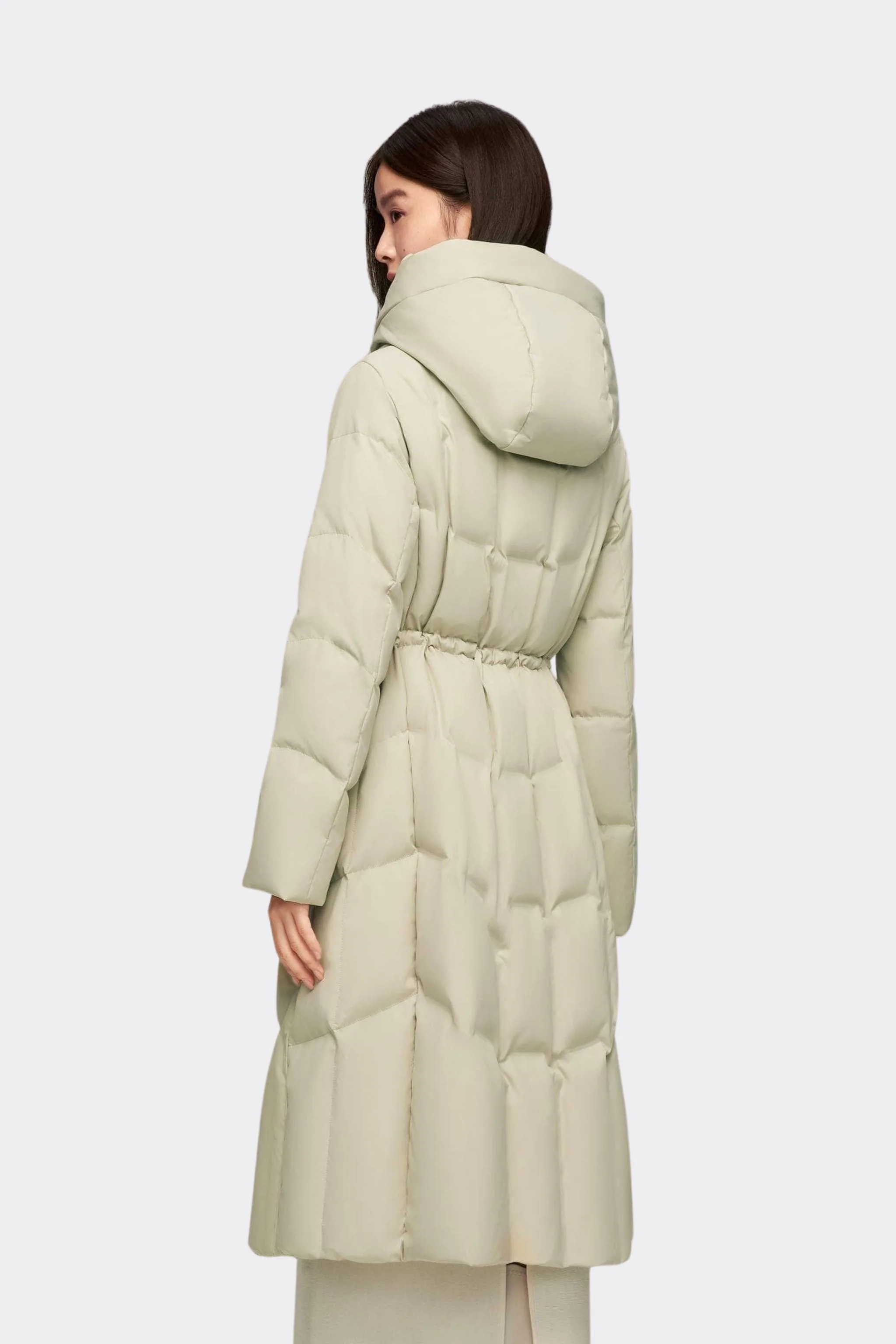Women's Long Hooded Goose Down Jacket 146 - Image 41