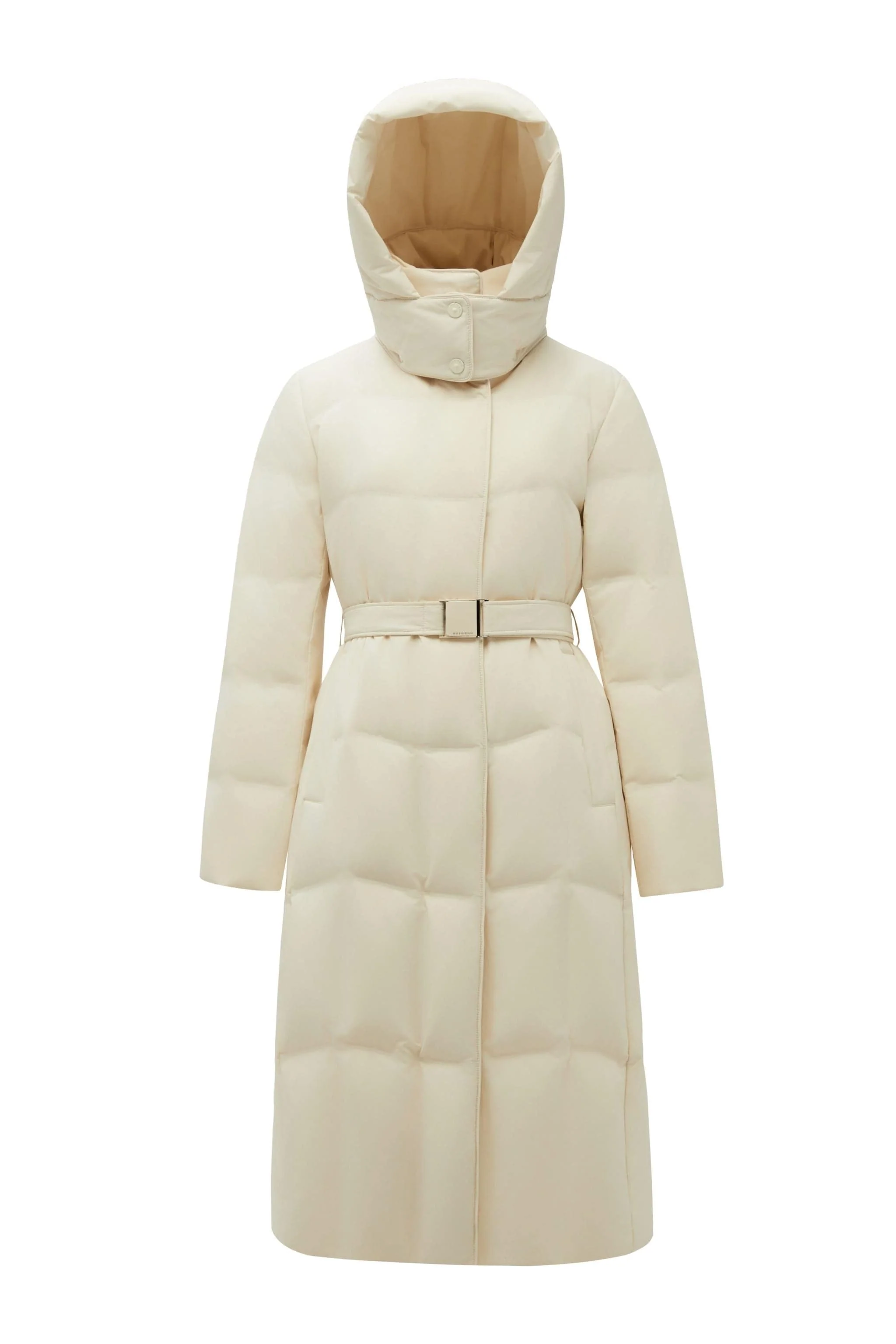 Women's Long Hooded Goose Down Jacket 146 - Image 5