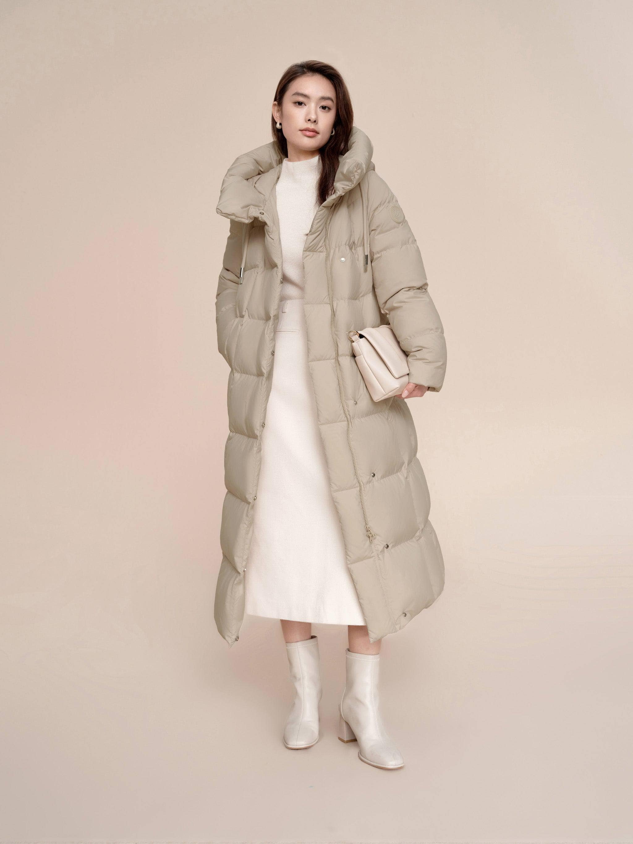 Women's Long Length Down Coat 5184 - Image 10