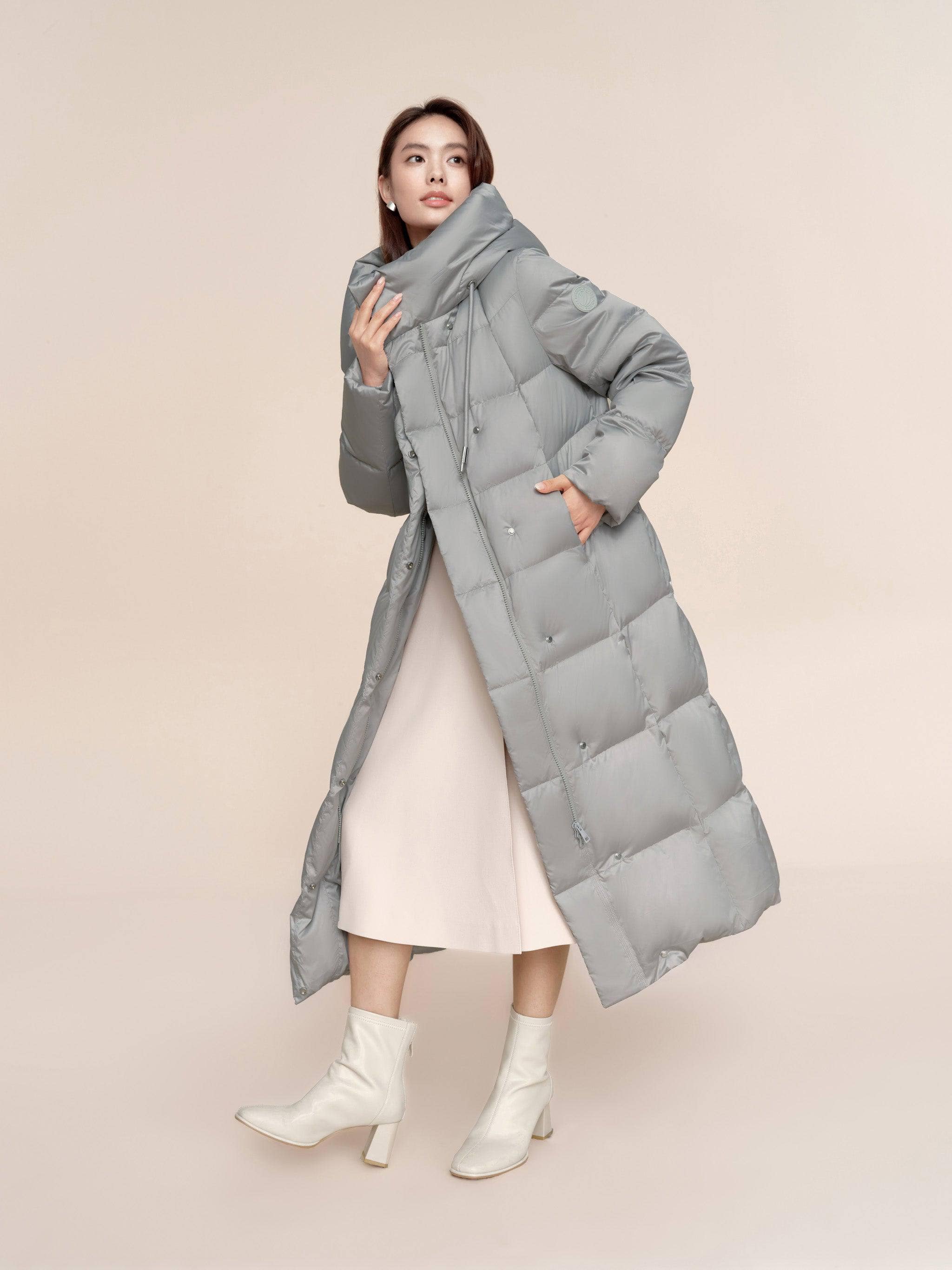 Women's Long Length Down Coat 5184 - Image 2