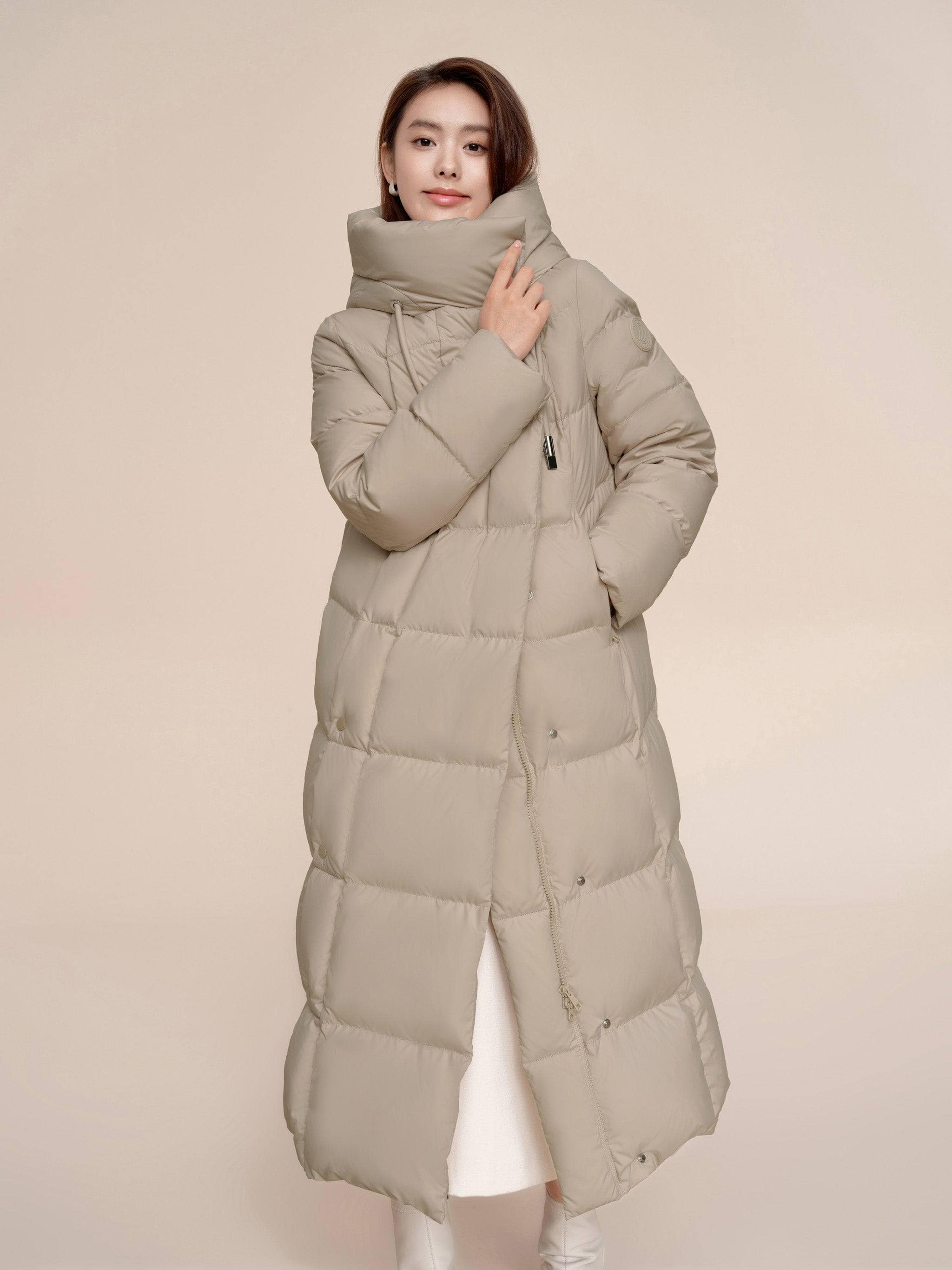 Women's Long Length Down Coat 5184 - Image 9