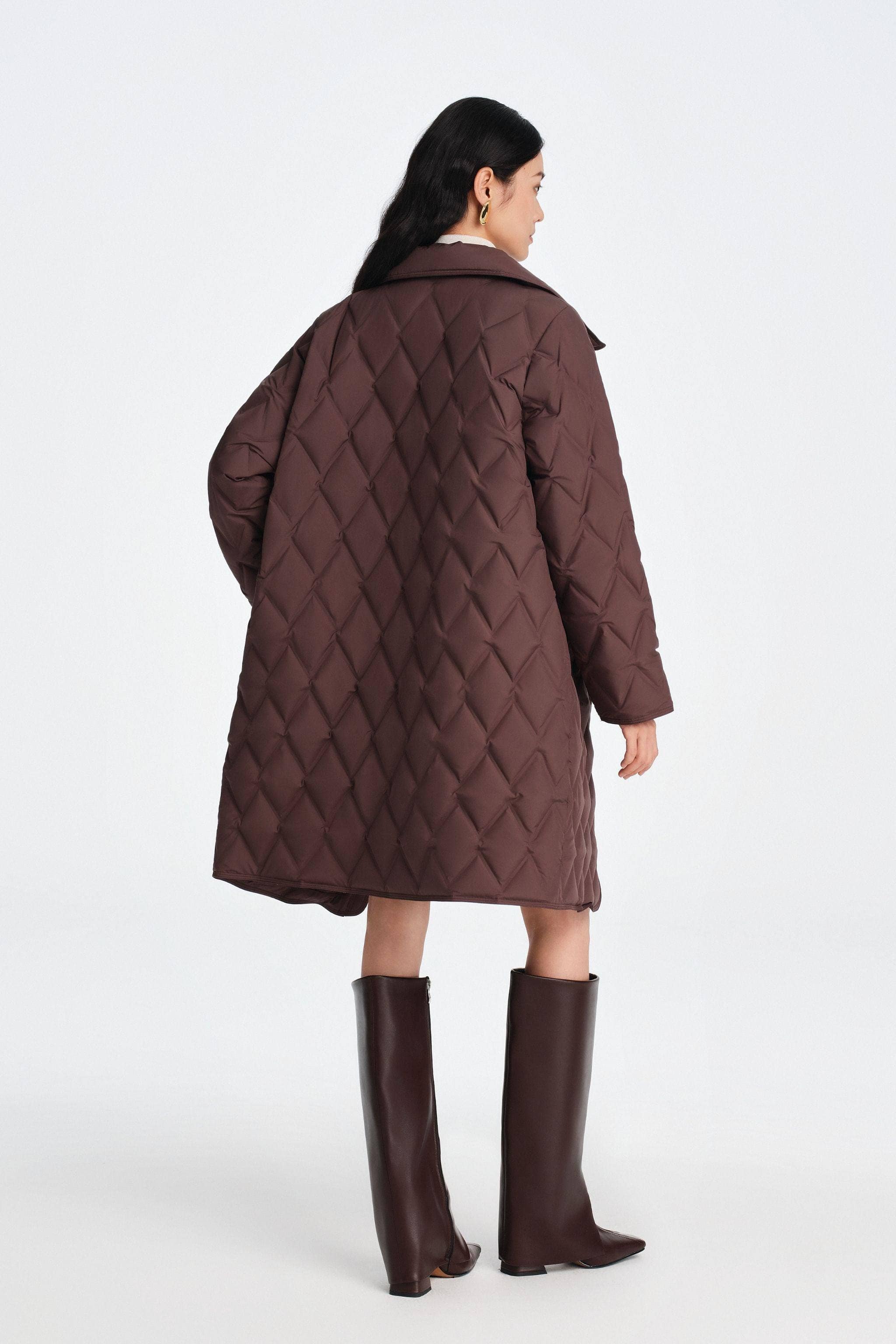 Women's Mid Length Goose Down Business Jacket - Image 22