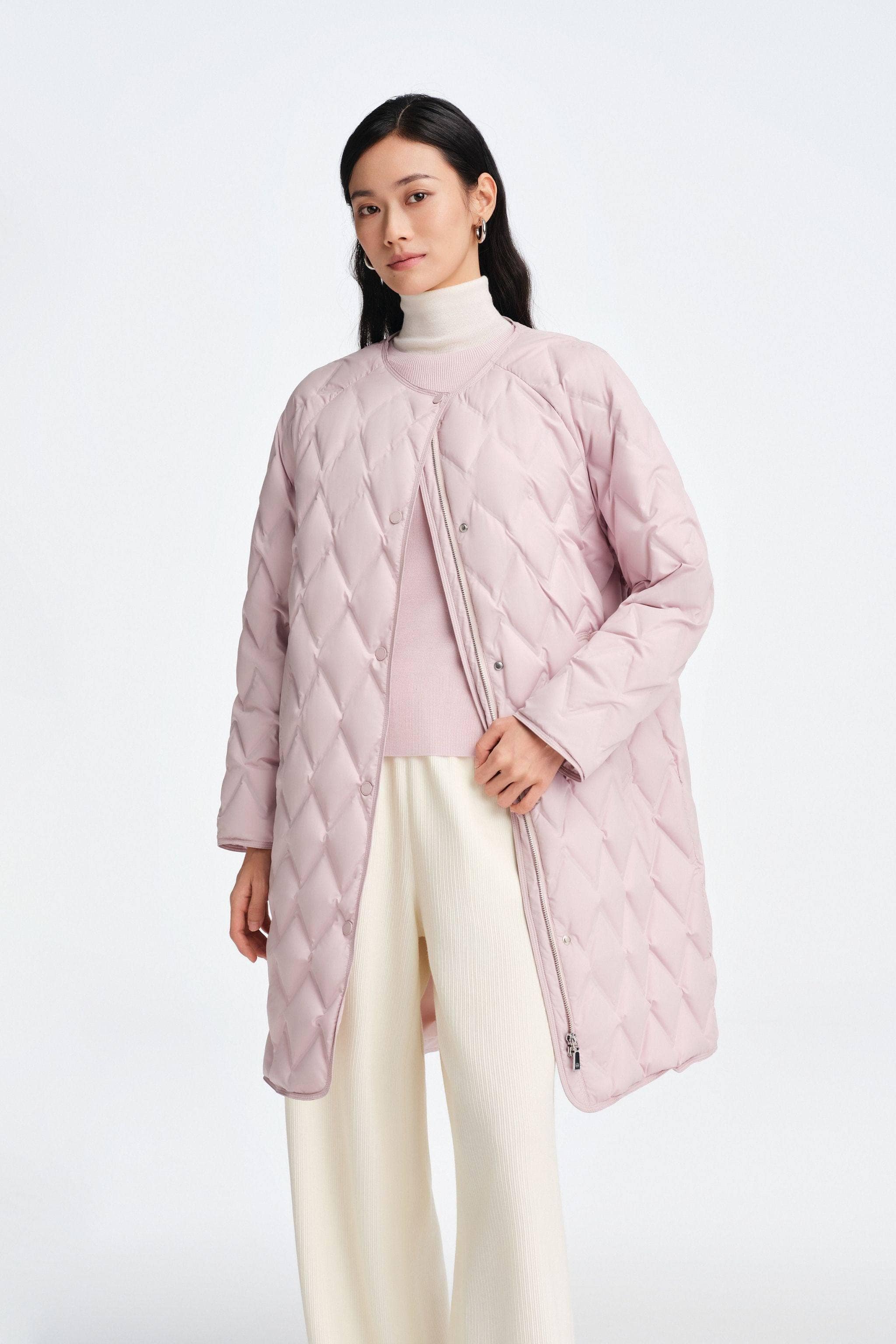 Women's Mid Length Goose Down Business Jacket - Image 26