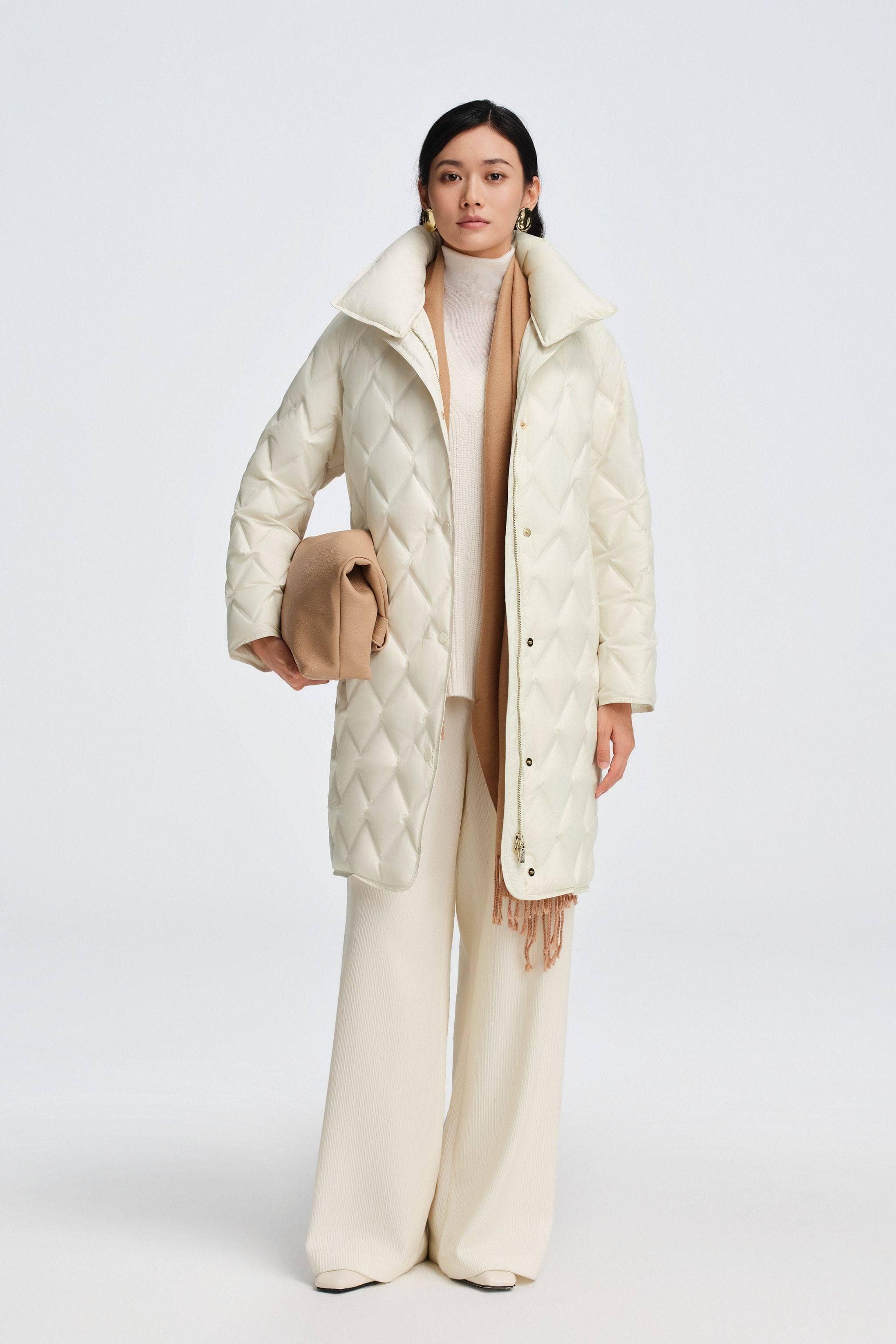 Women's Mid Length Goose Down Business Jacket - Image 3