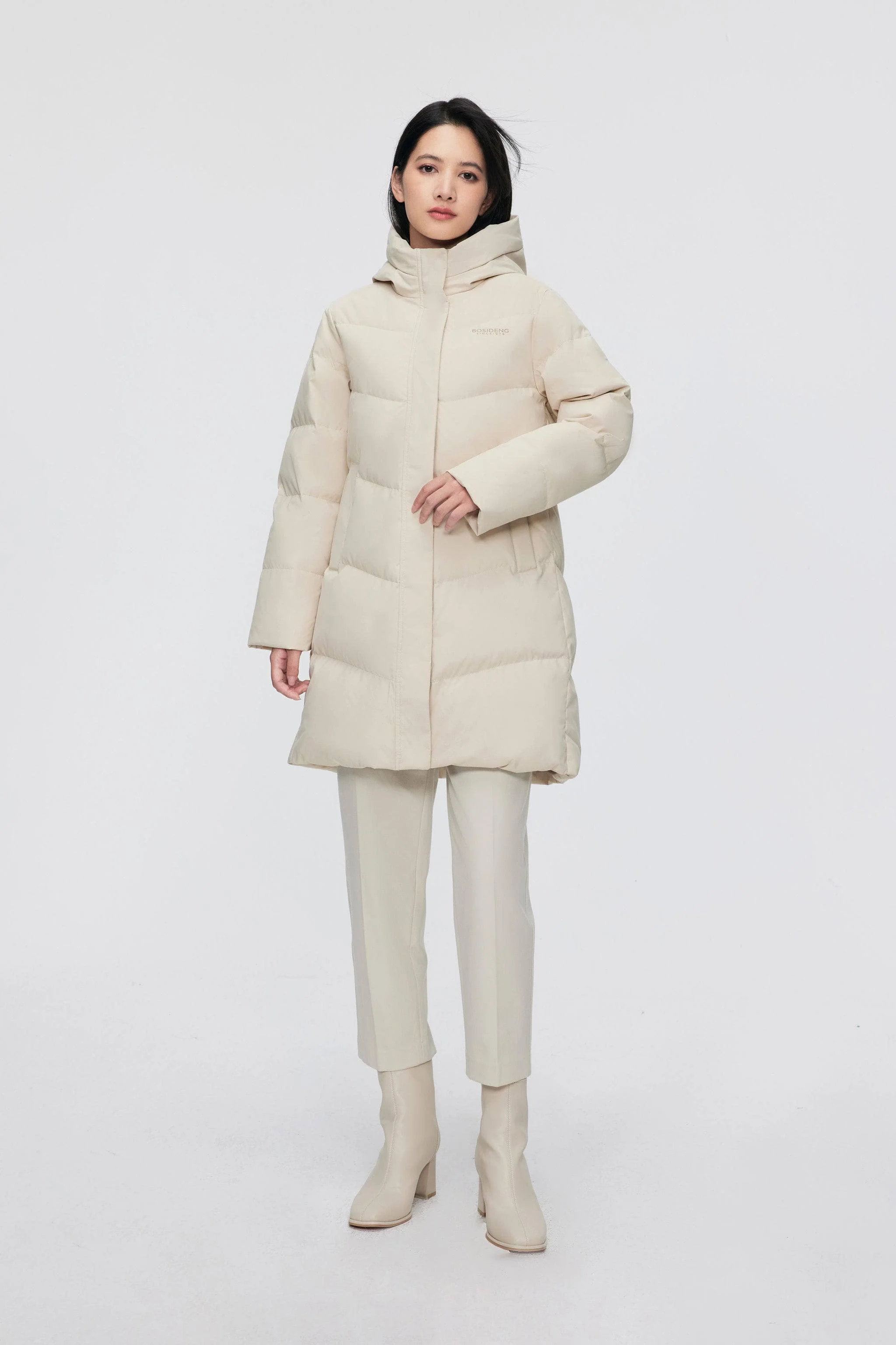 Women's Middle Length Down Coat 5124 - Image 11