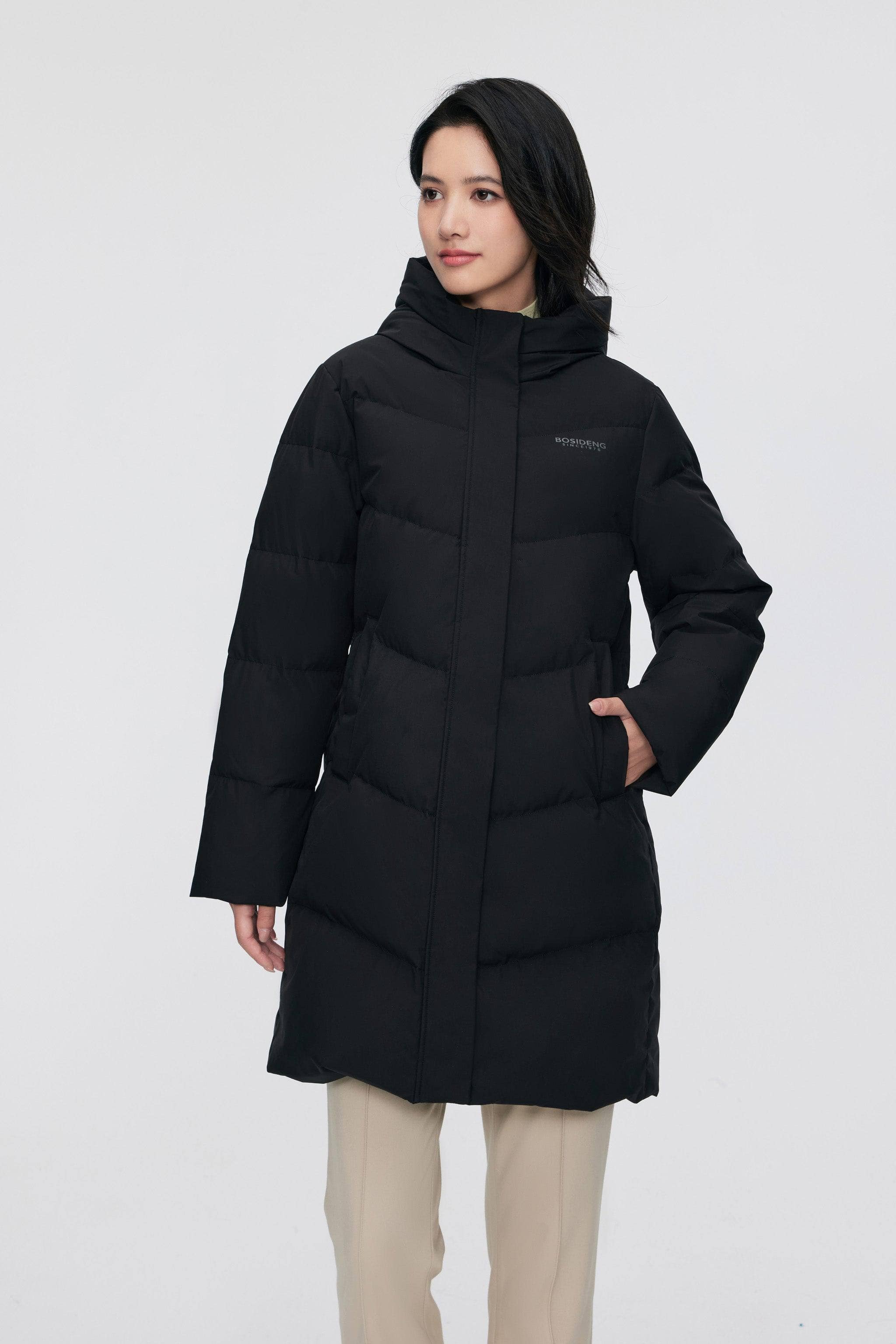 Women's Middle Length Down Coat 5124 - Image 13