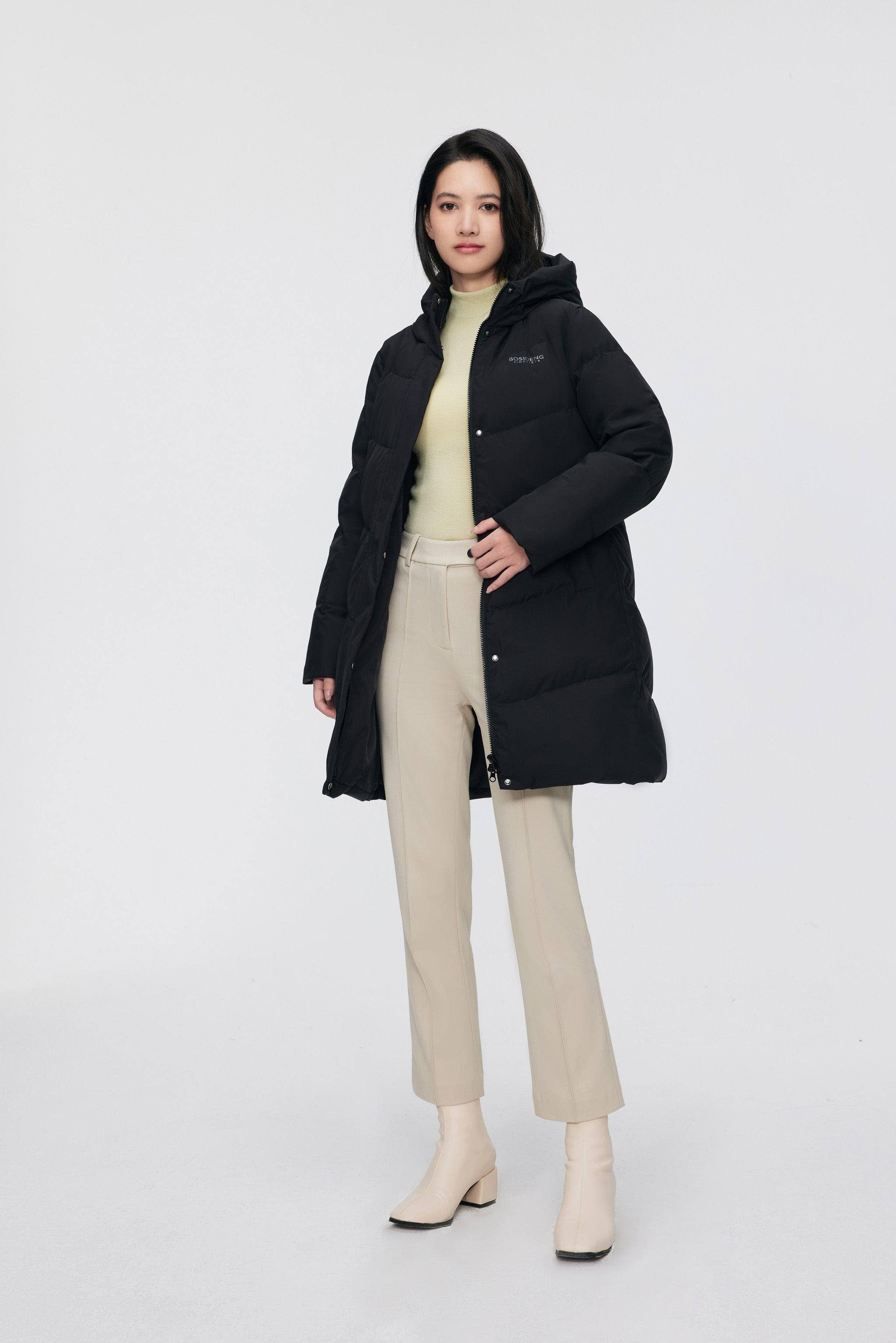 Women's Middle Length Down Coat 5124 - Image 14