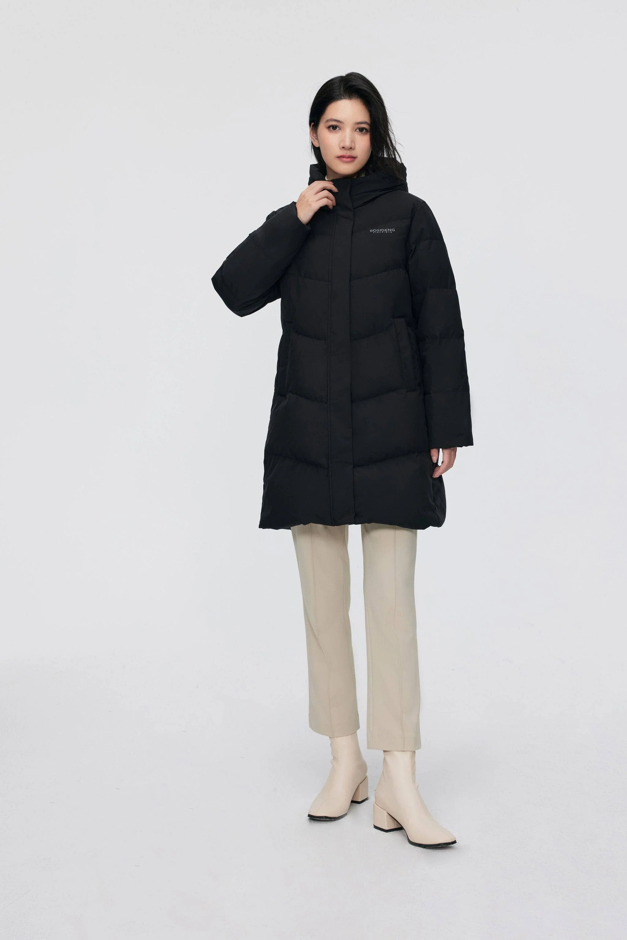 Women's Middle Length Down Coat 5124 - Image 15
