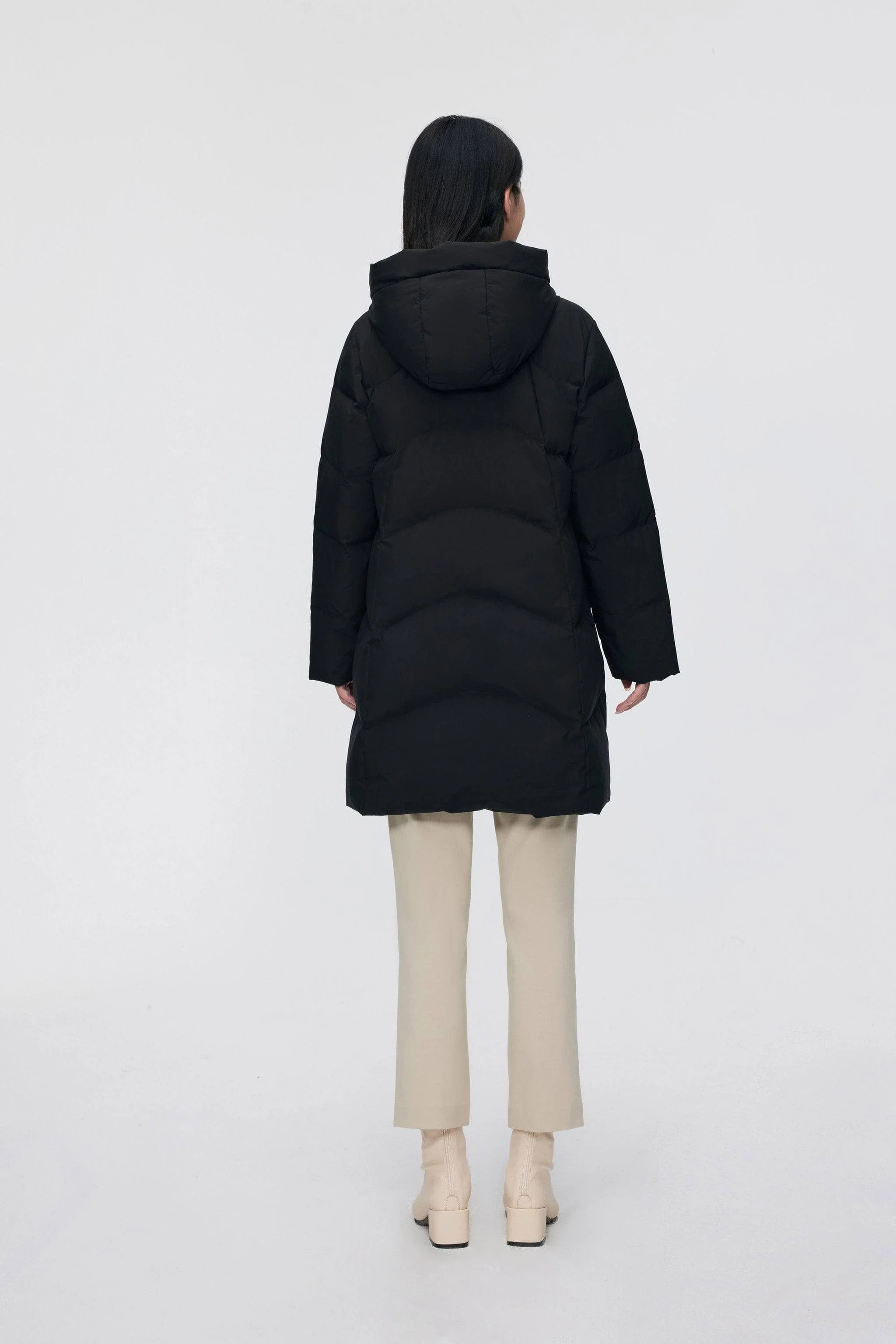 Women's Middle Length Down Coat 5124 - Image 16