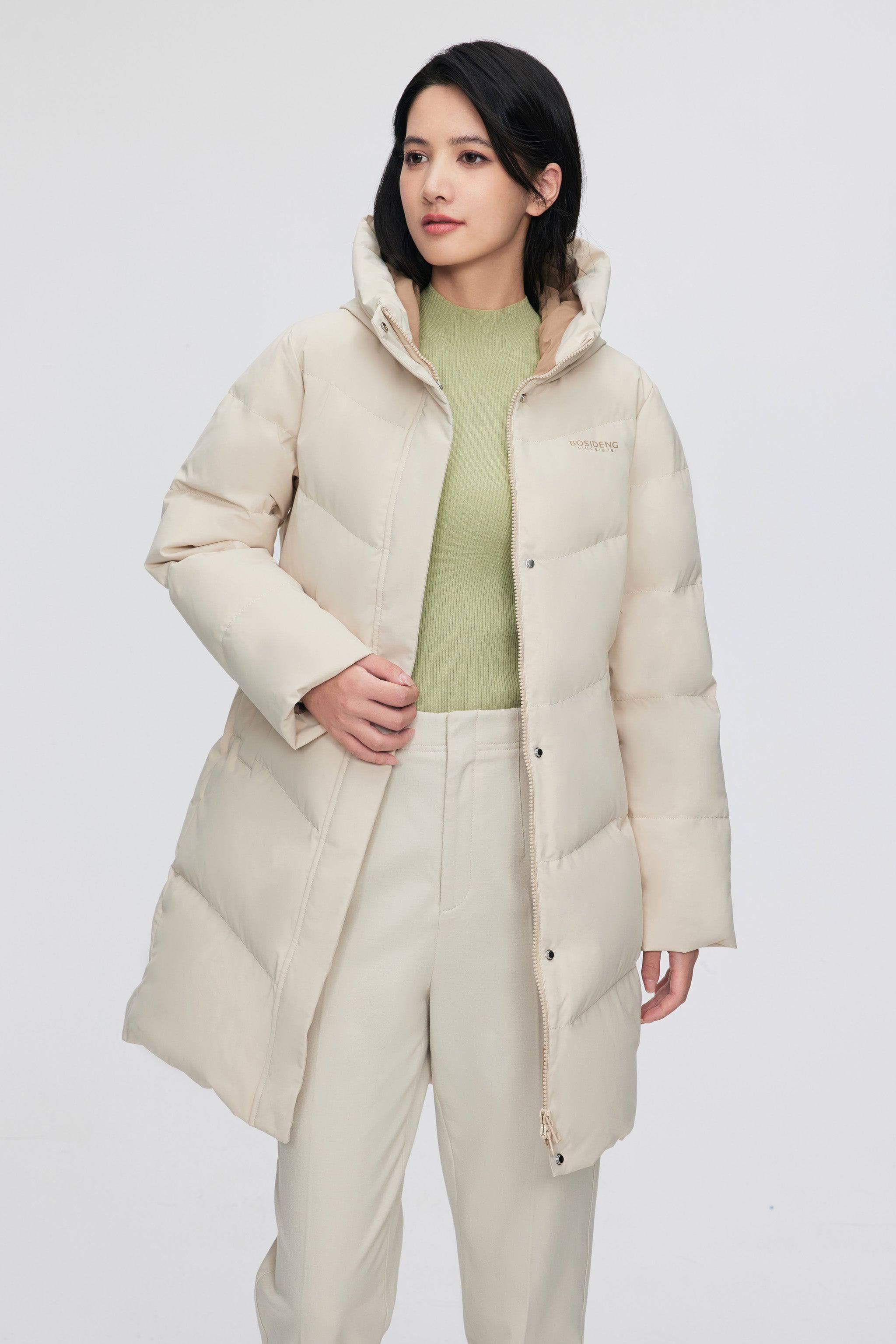 Women's Middle Length Down Coat 5124 - Image 9