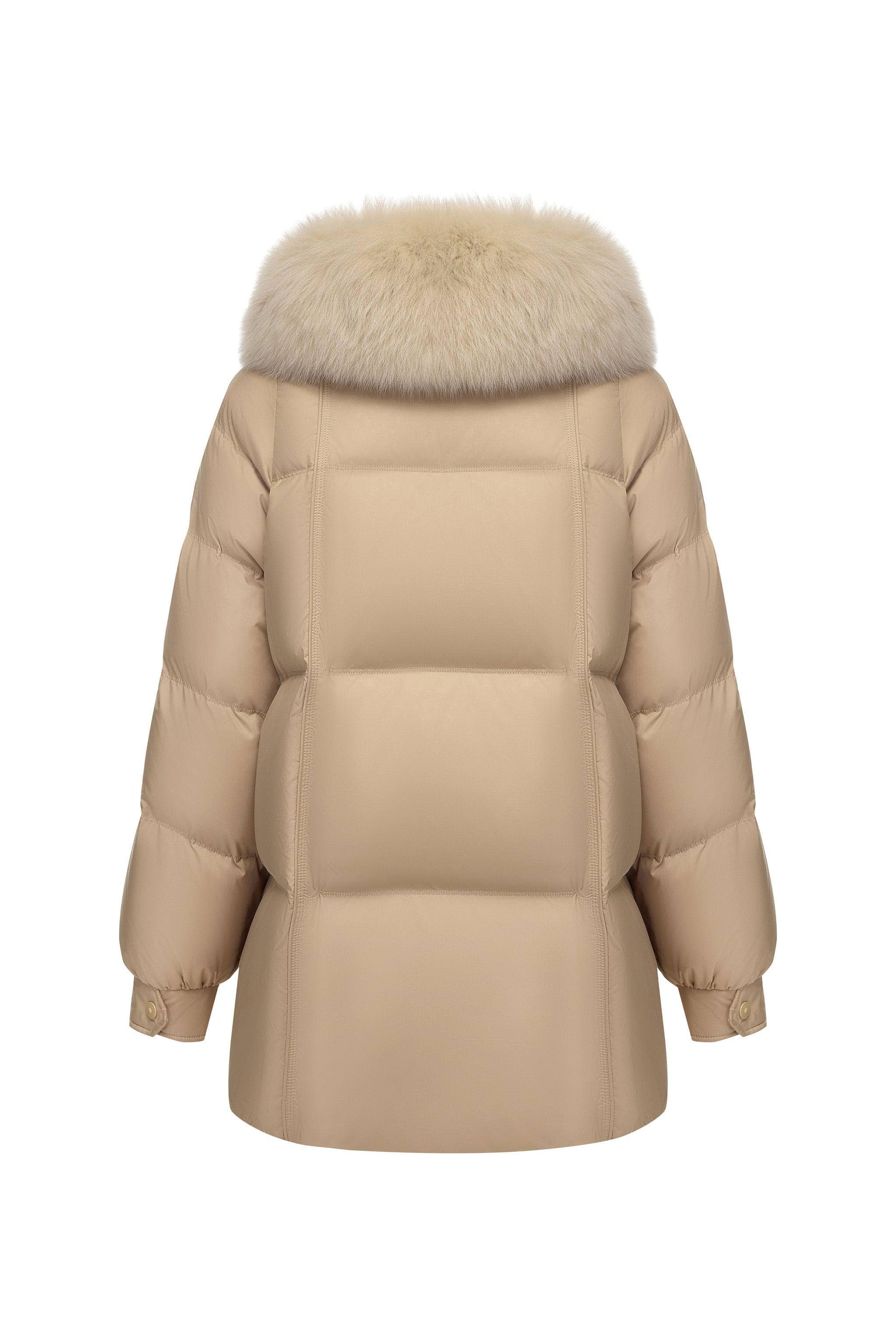 Women's Middle Length Down Coat 5186 - Image 15