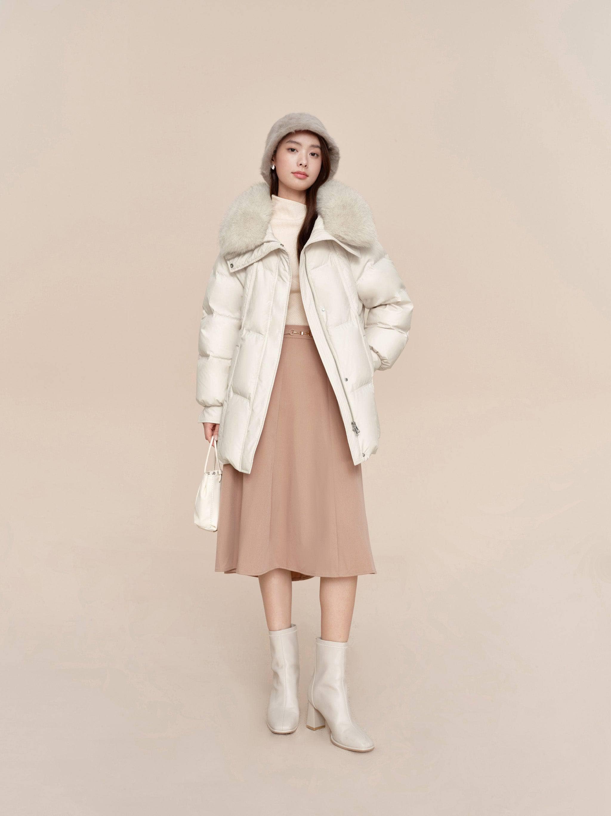 Women's Middle Length Down Coat 5186 - Image 2