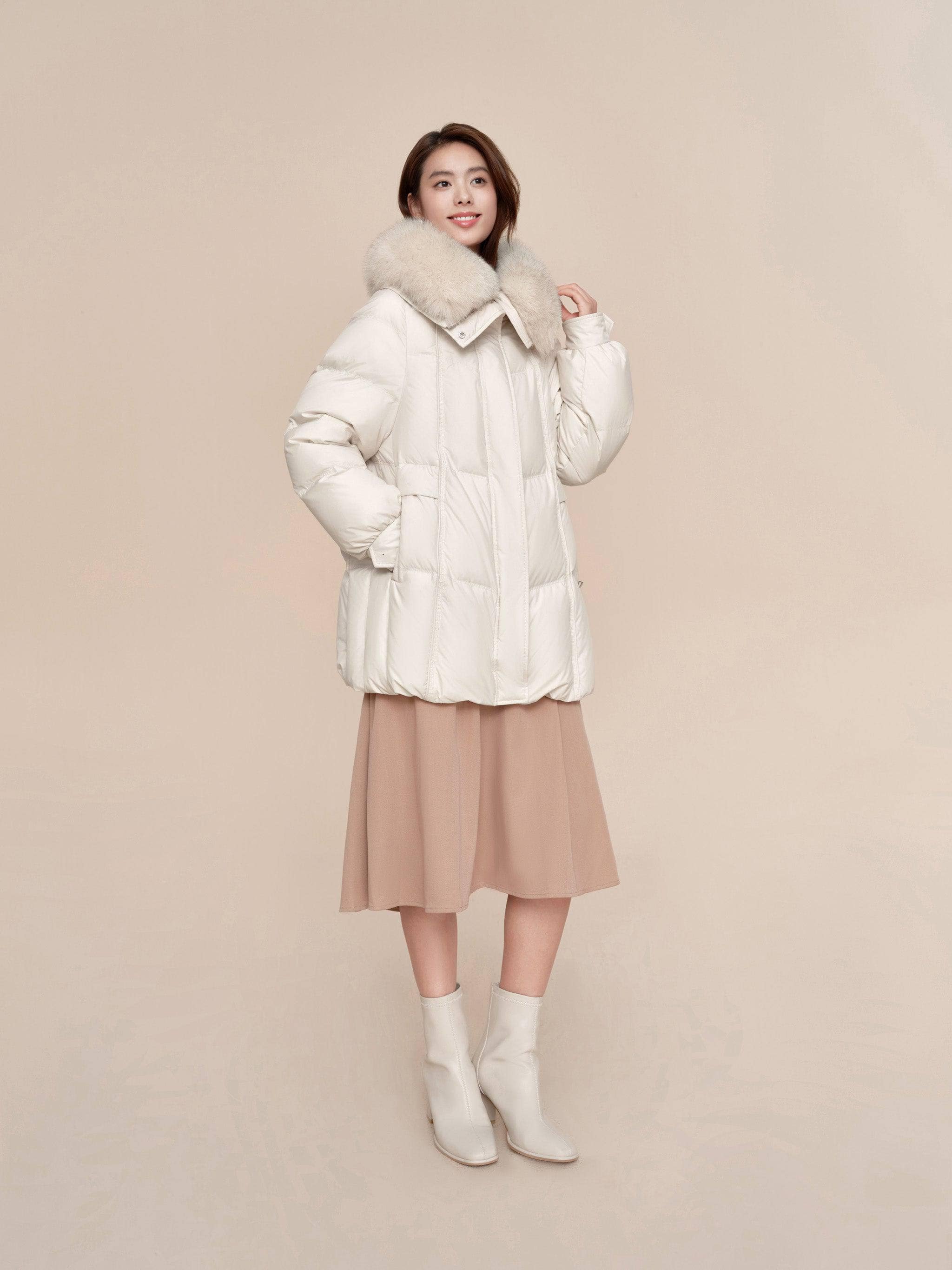 Women's Middle Length Down Coat 5186 - Image 3