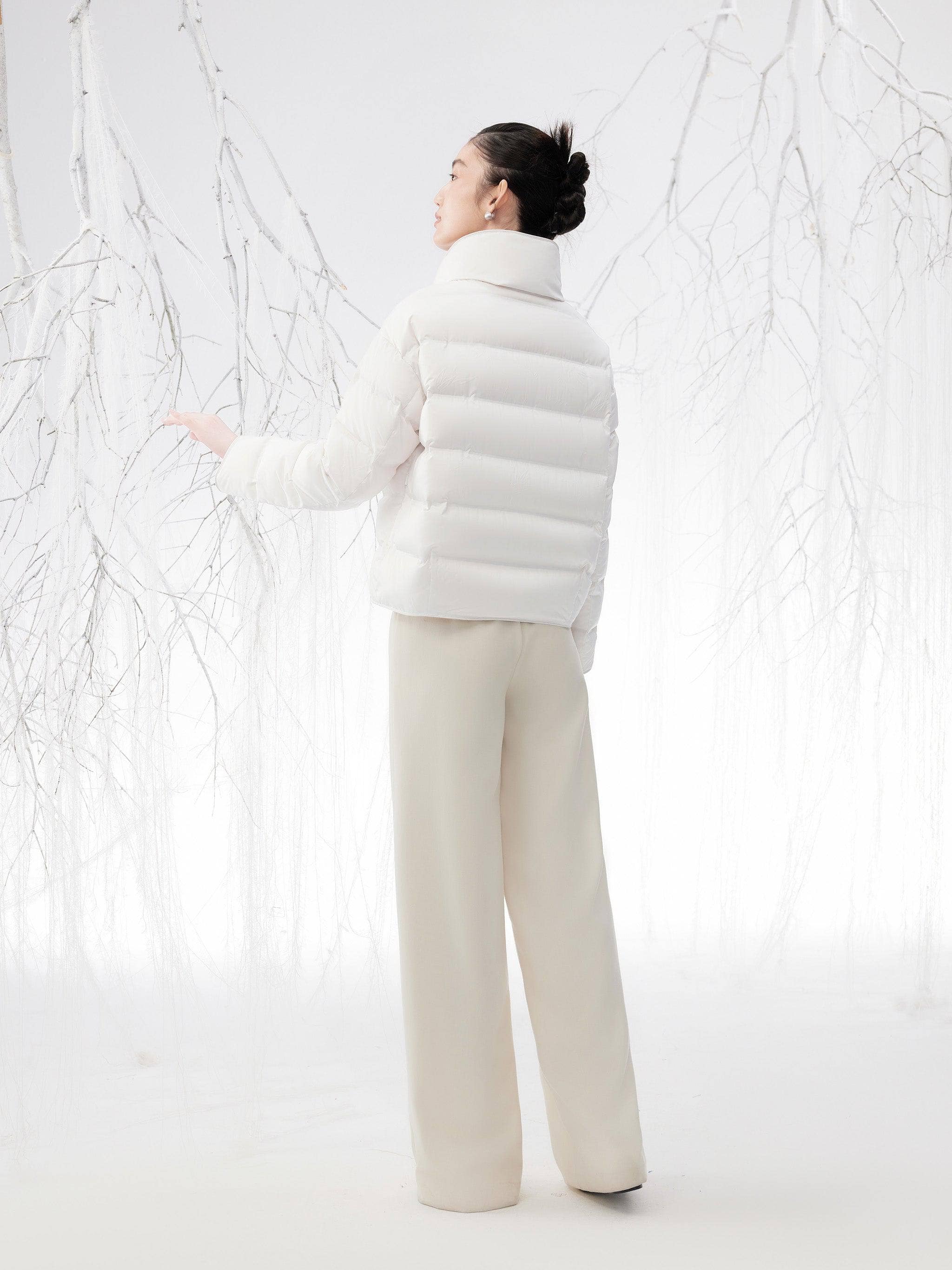 Women's Oriental Short Goose Down Jacket 4126 - Image 10