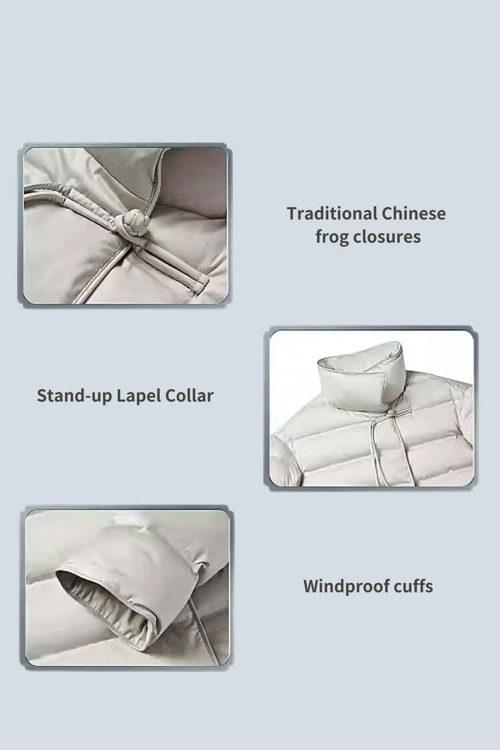 Women's Oriental Short Goose Down Jacket 4126 - Image 8