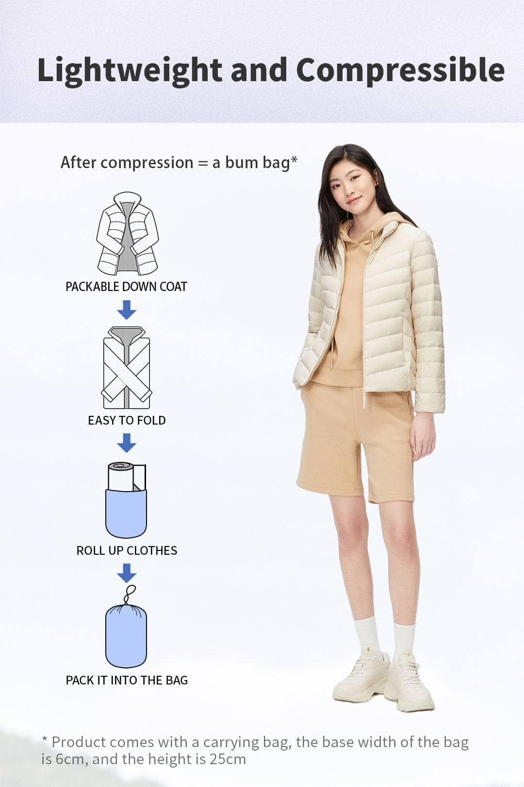 Women's Packable Ultralight Down Jacket - Image 5