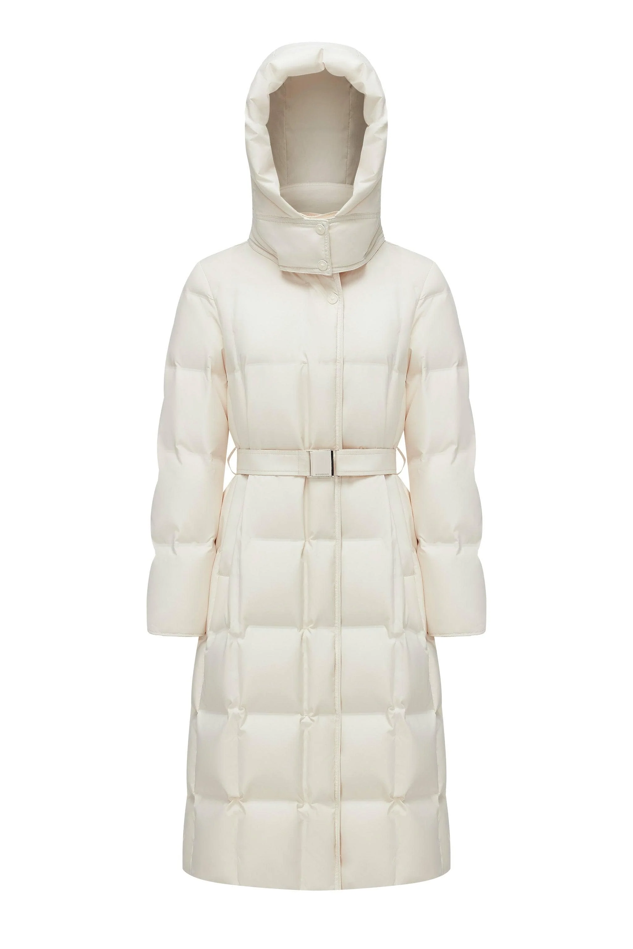 Women's Patterned Long Goose Down Coat - Image 24