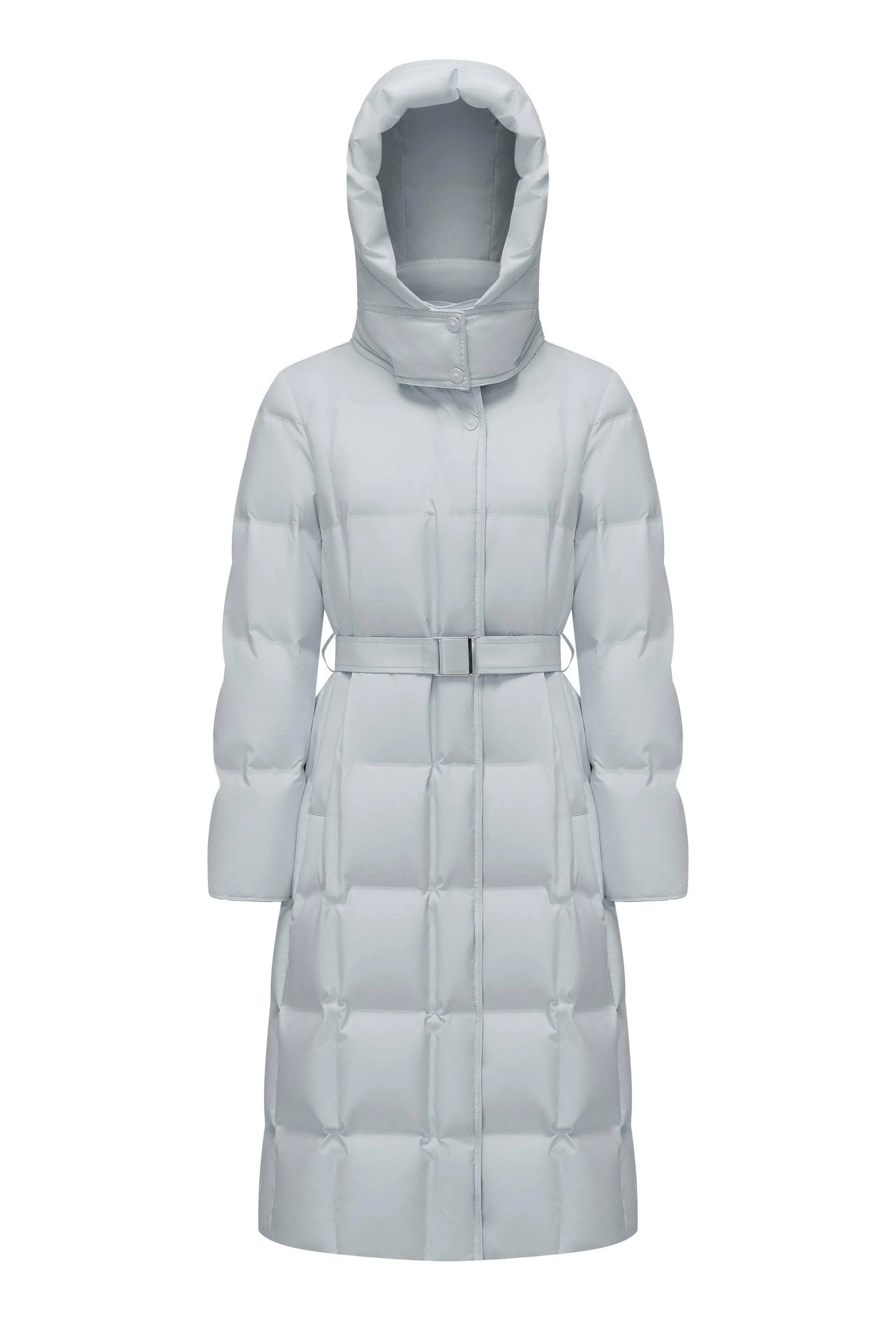 Women's Patterned Long Goose Down Coat - Image 30