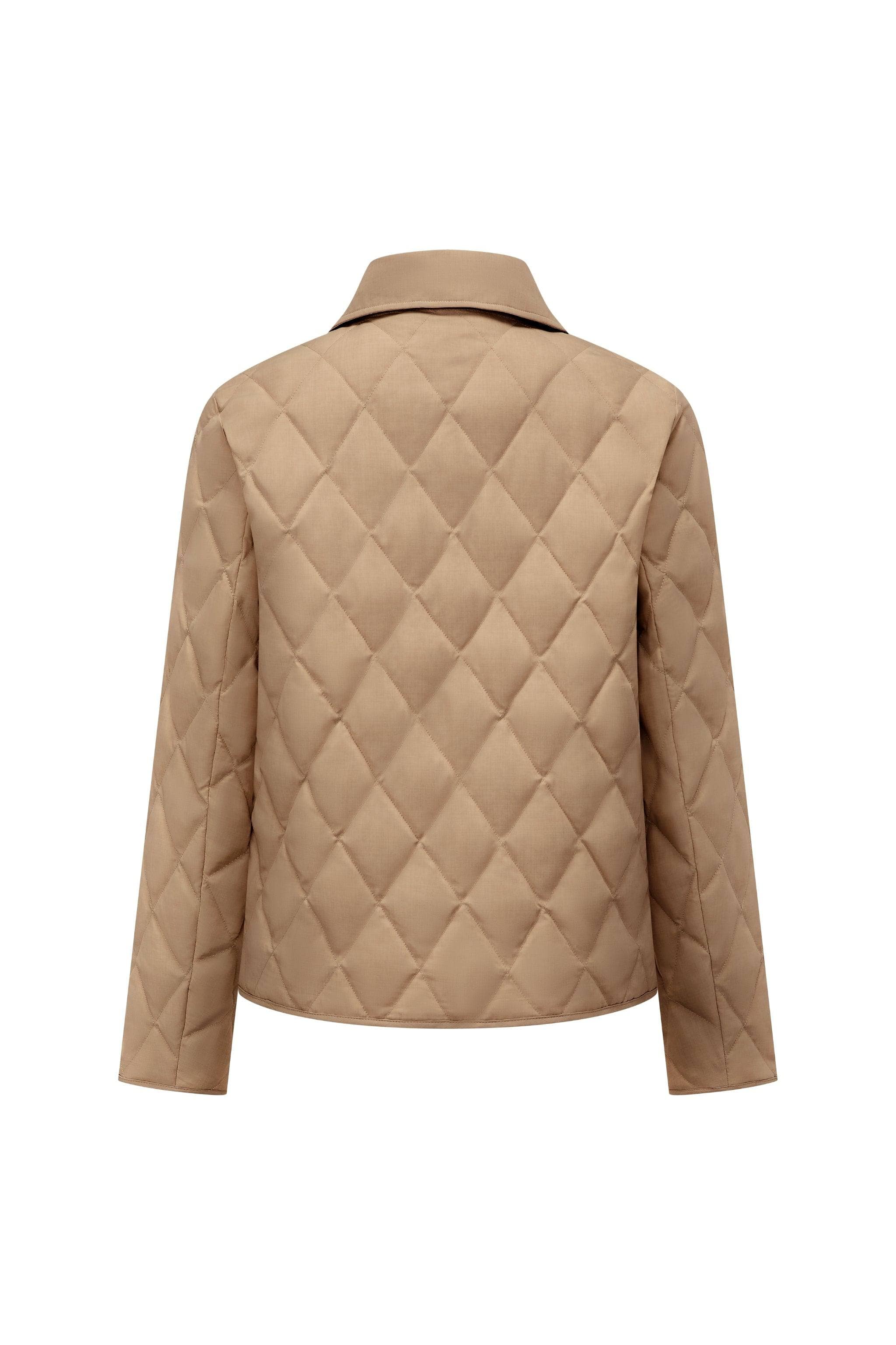 Women's Short Goose Down Quilted Coat - Image 7