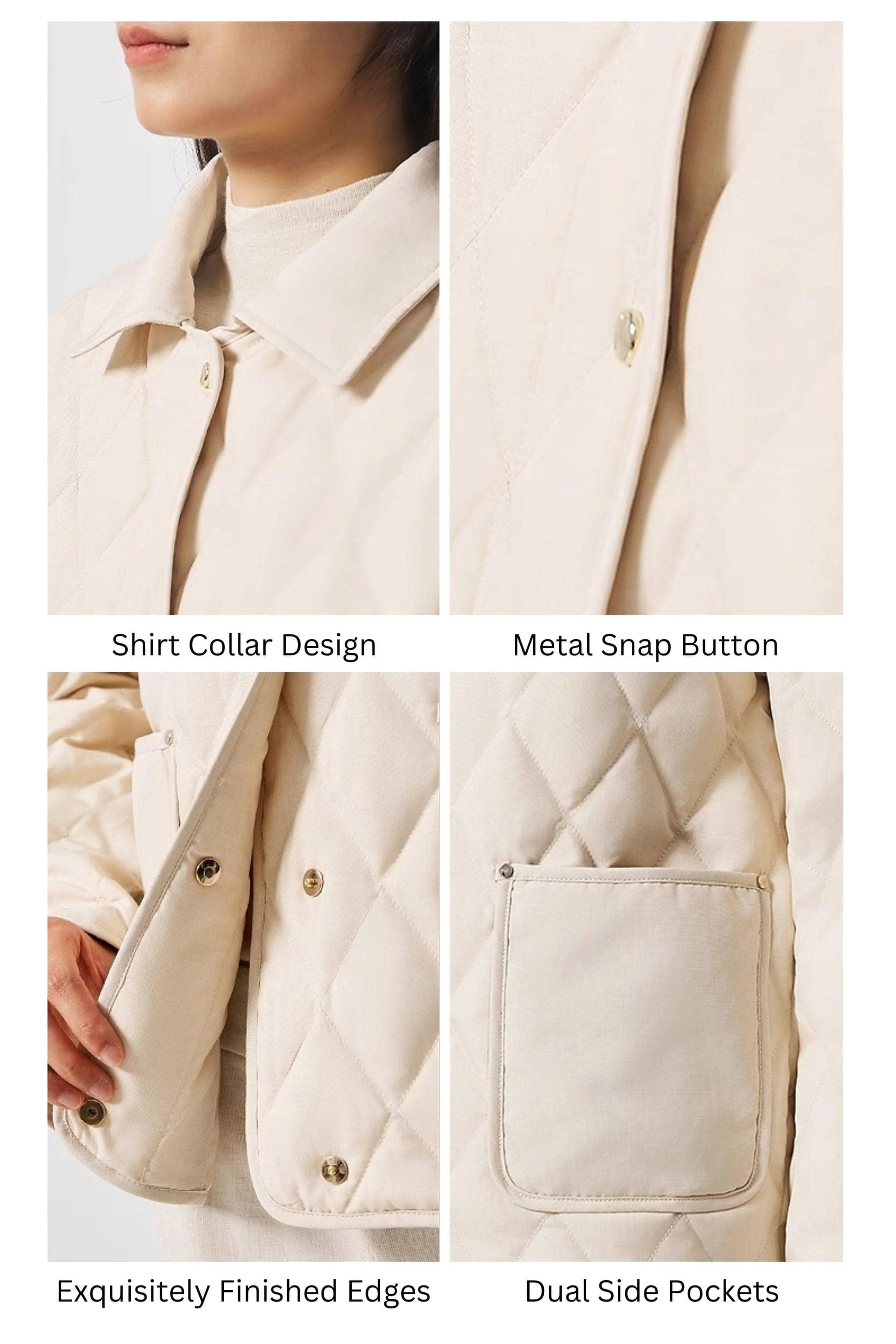 Women's Full Length Goose Down Quilted Jacket - Image 24