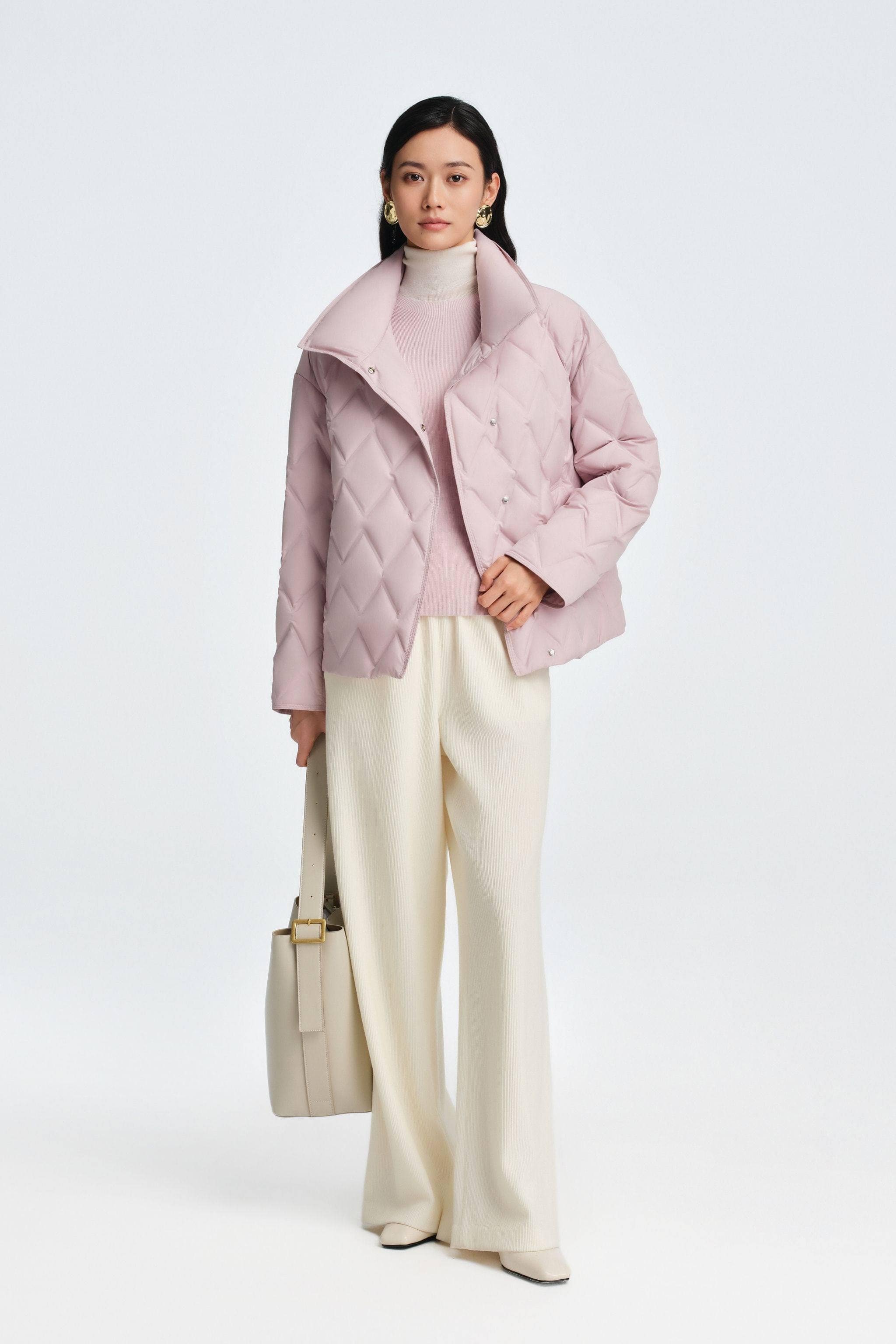 Women's Short length Goose Down Business Jacket - Image 20