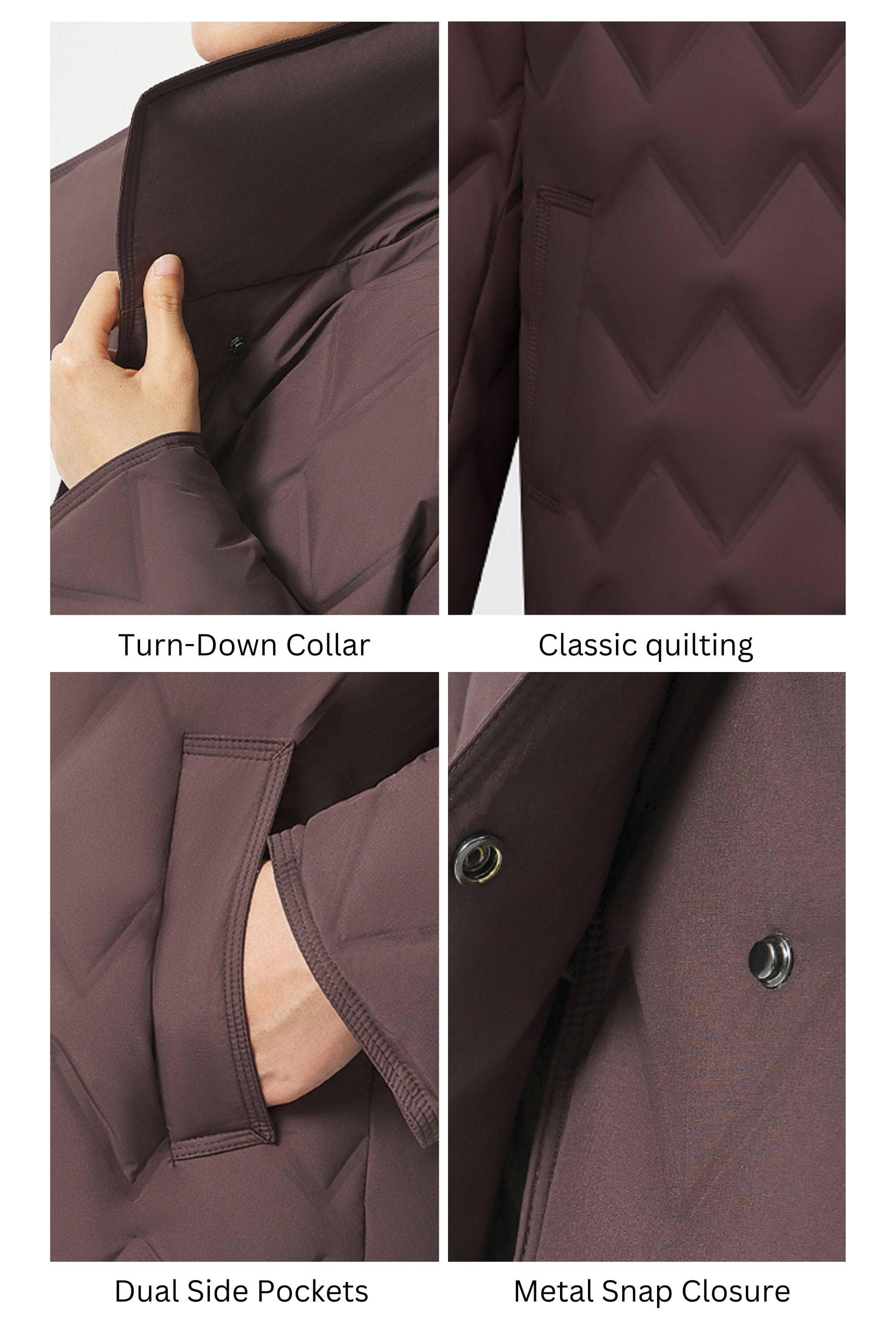 Women's Short length Goose Down Business Jacket - Image 6