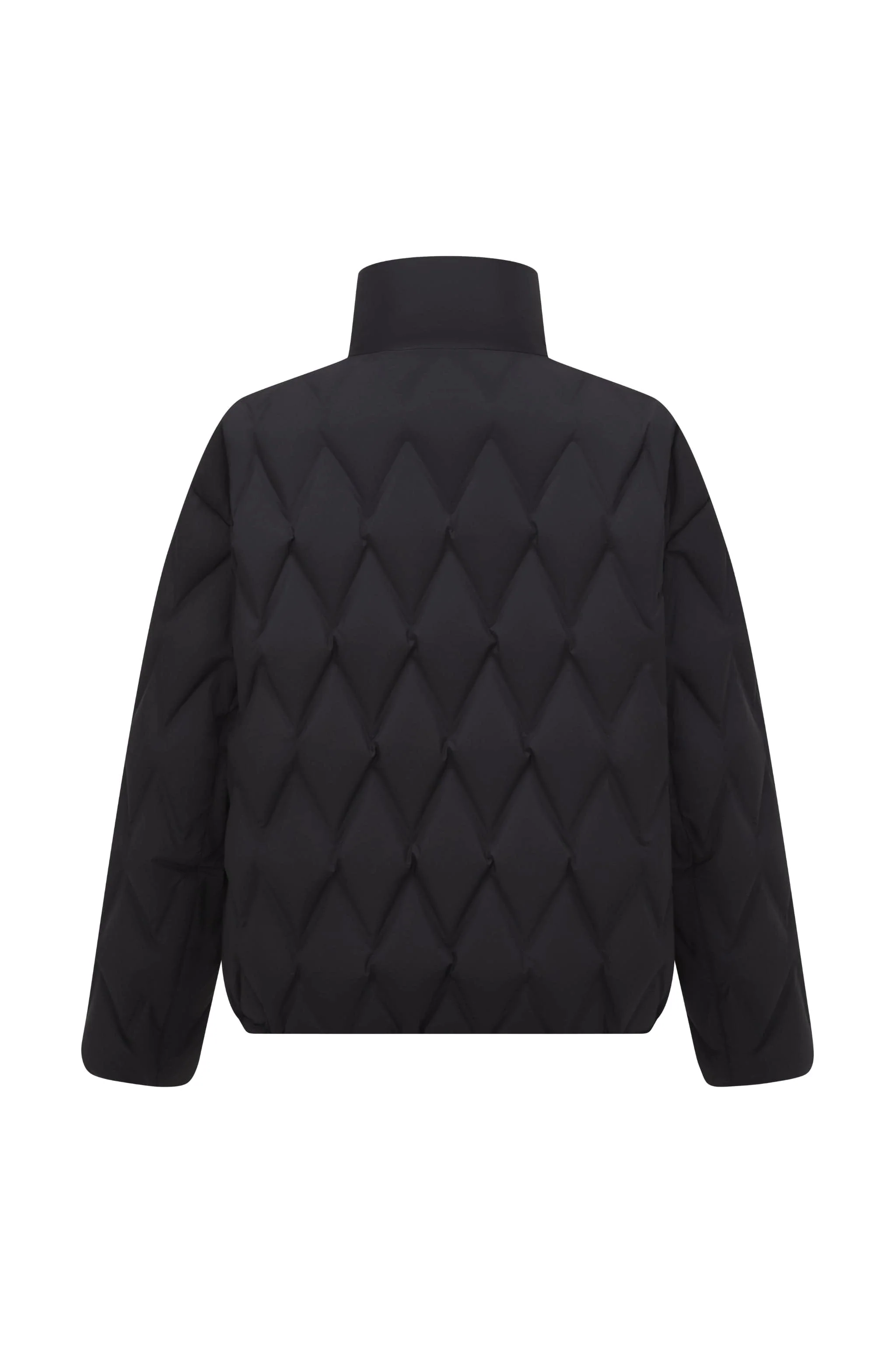 Women's Standing Collar Bonded Quilting Down Jacket - Image 15