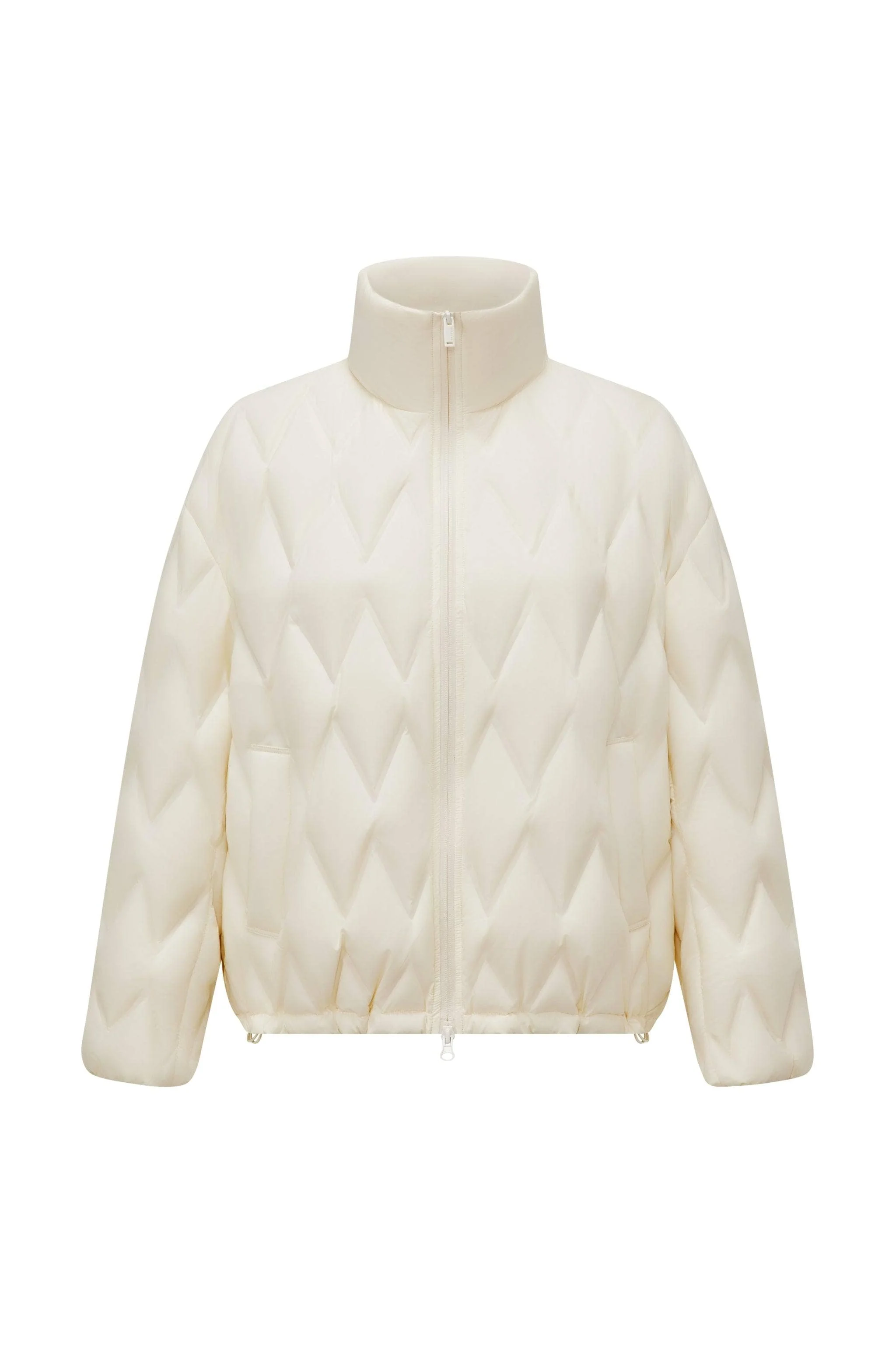 Women's Standing Collar Bonded Quilting Down Jacket - Image 20