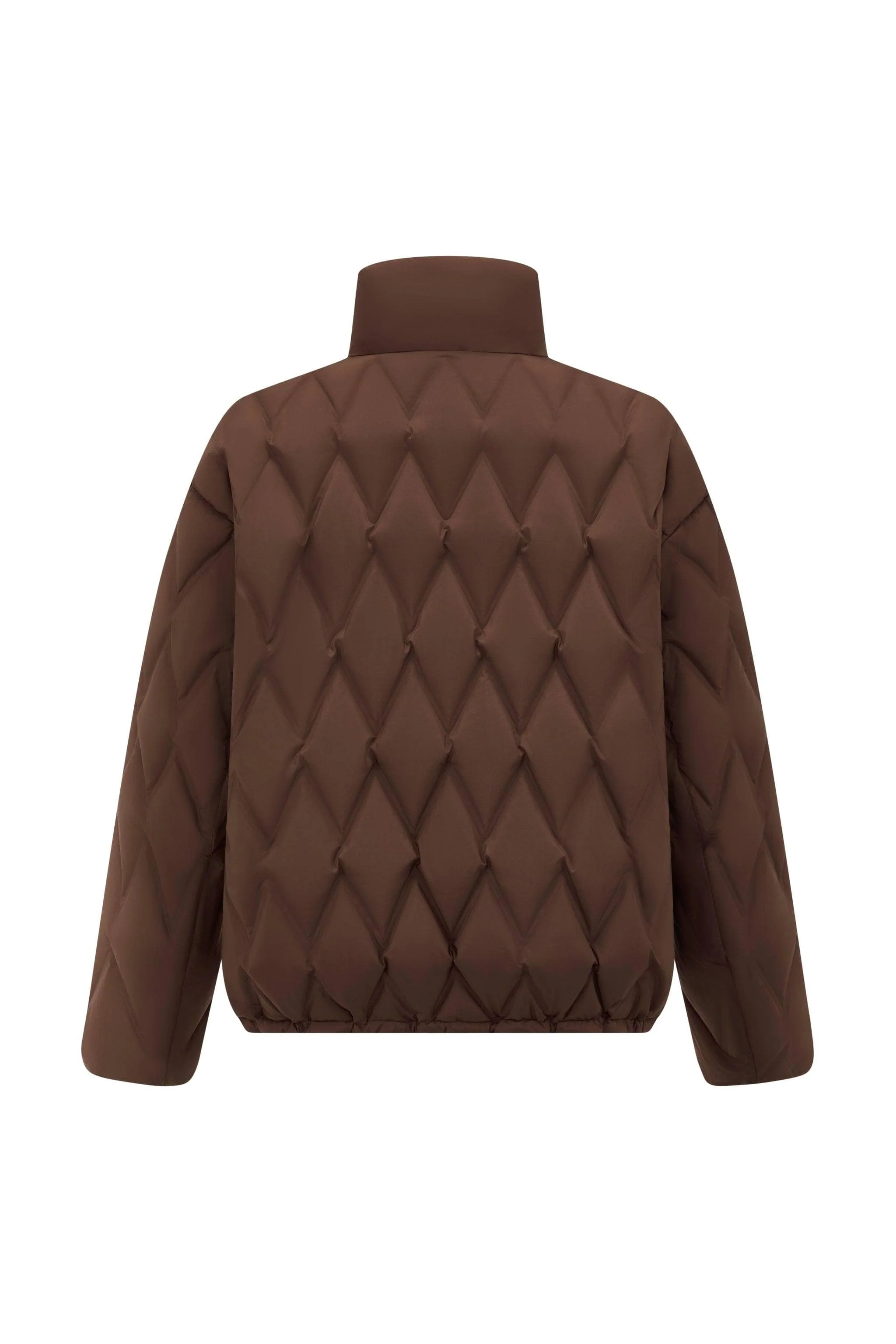 Women's Standing Collar Bonded Quilting Down Jacket - Image 6