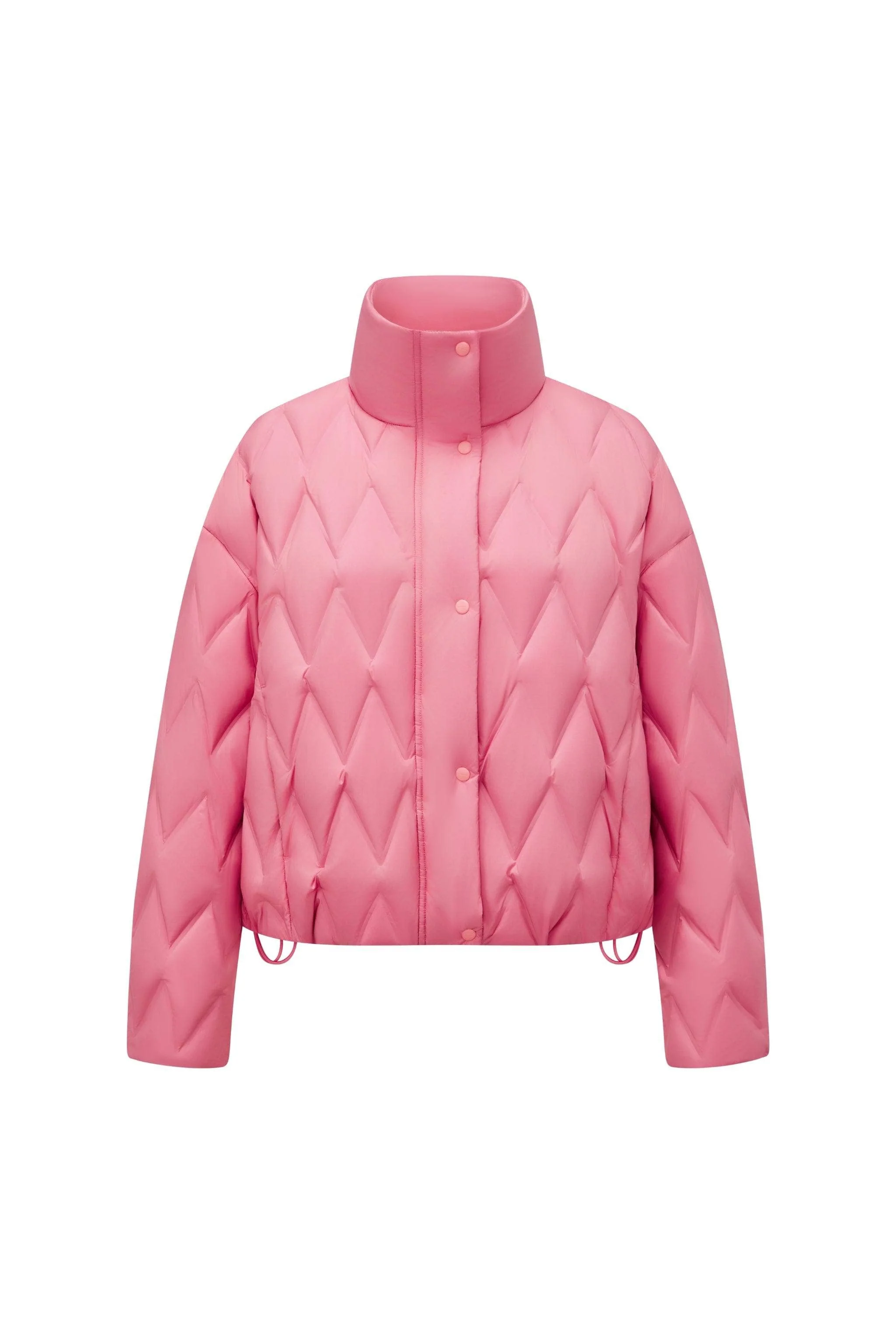 Women's Standing Collar Lightweight Down Jacket - Image 14
