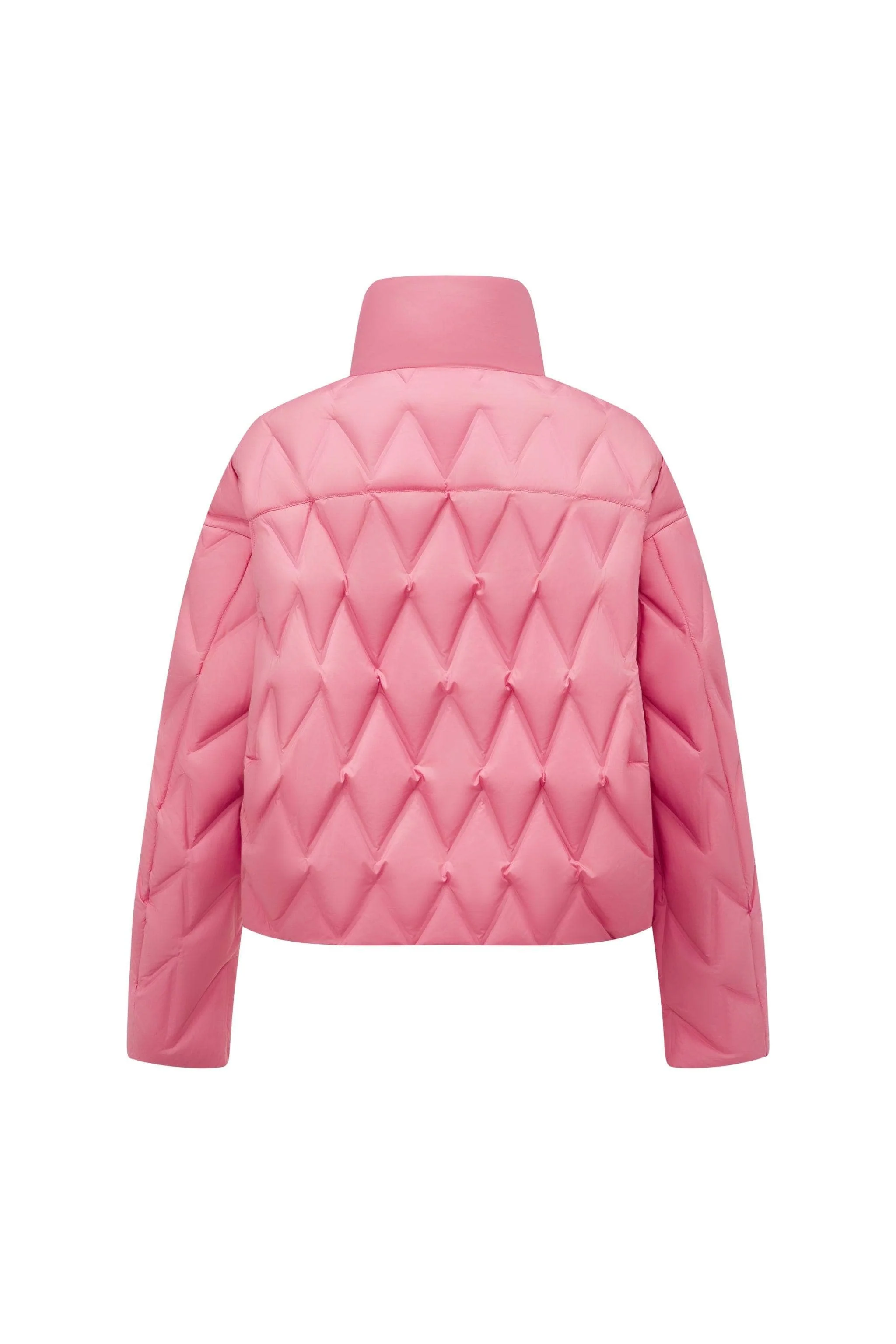 Women's Standing Collar Lightweight Down Jacket - Image 15