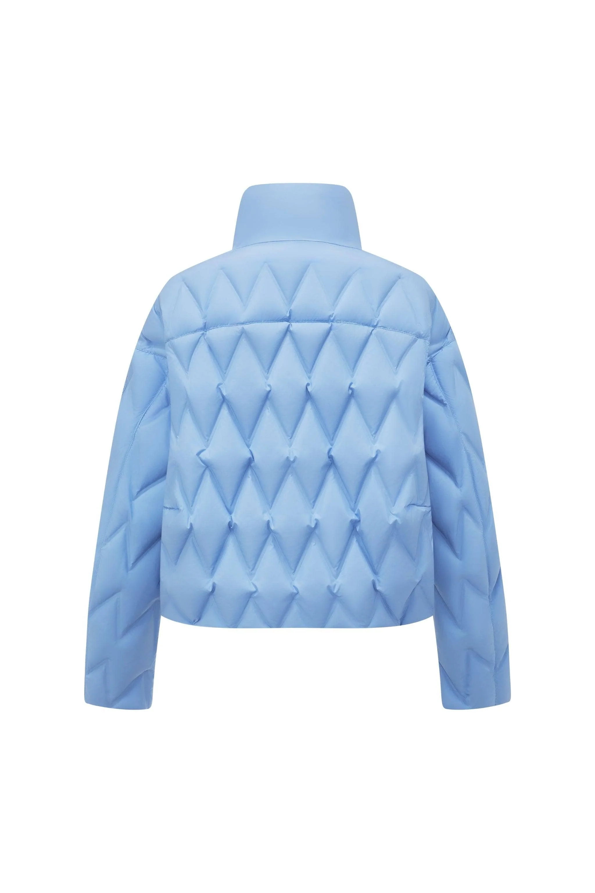 Women's Standing Collar Lightweight Down Jacket - Image 6