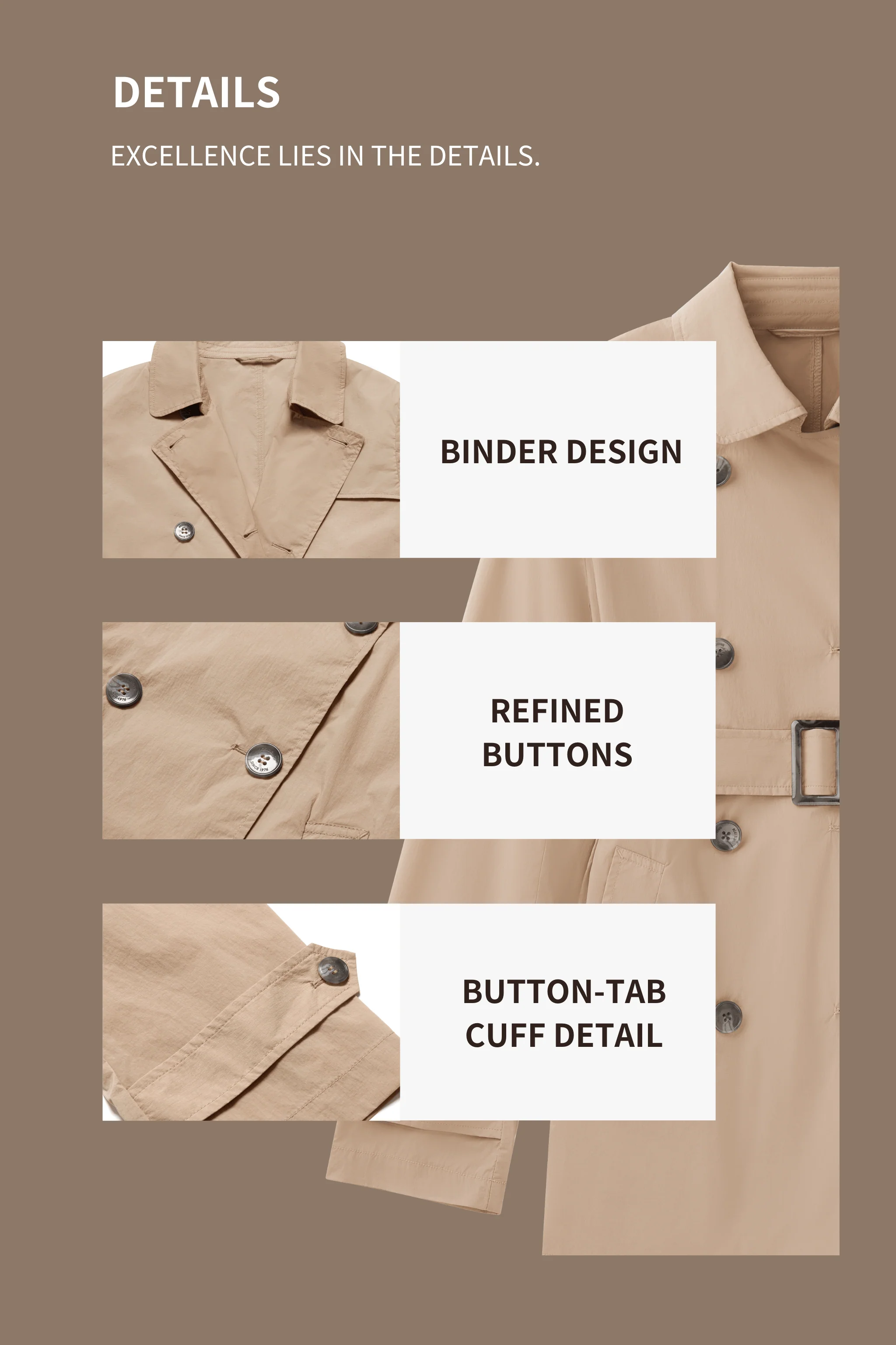 Women's UPF Short Summer Trench 112 - Image 6