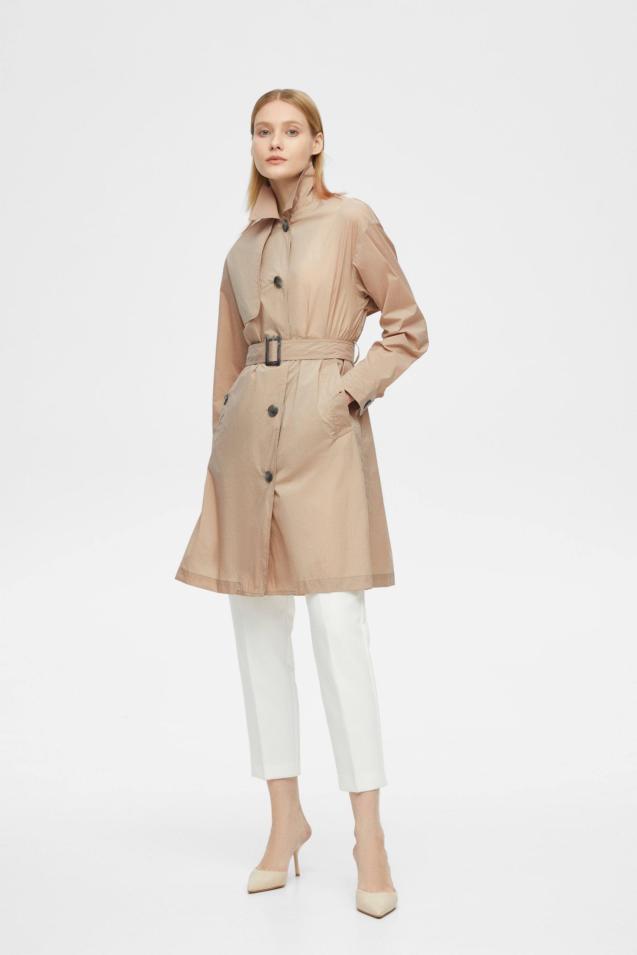 Women's UPF Single Breasted Trench 152 - Image 3