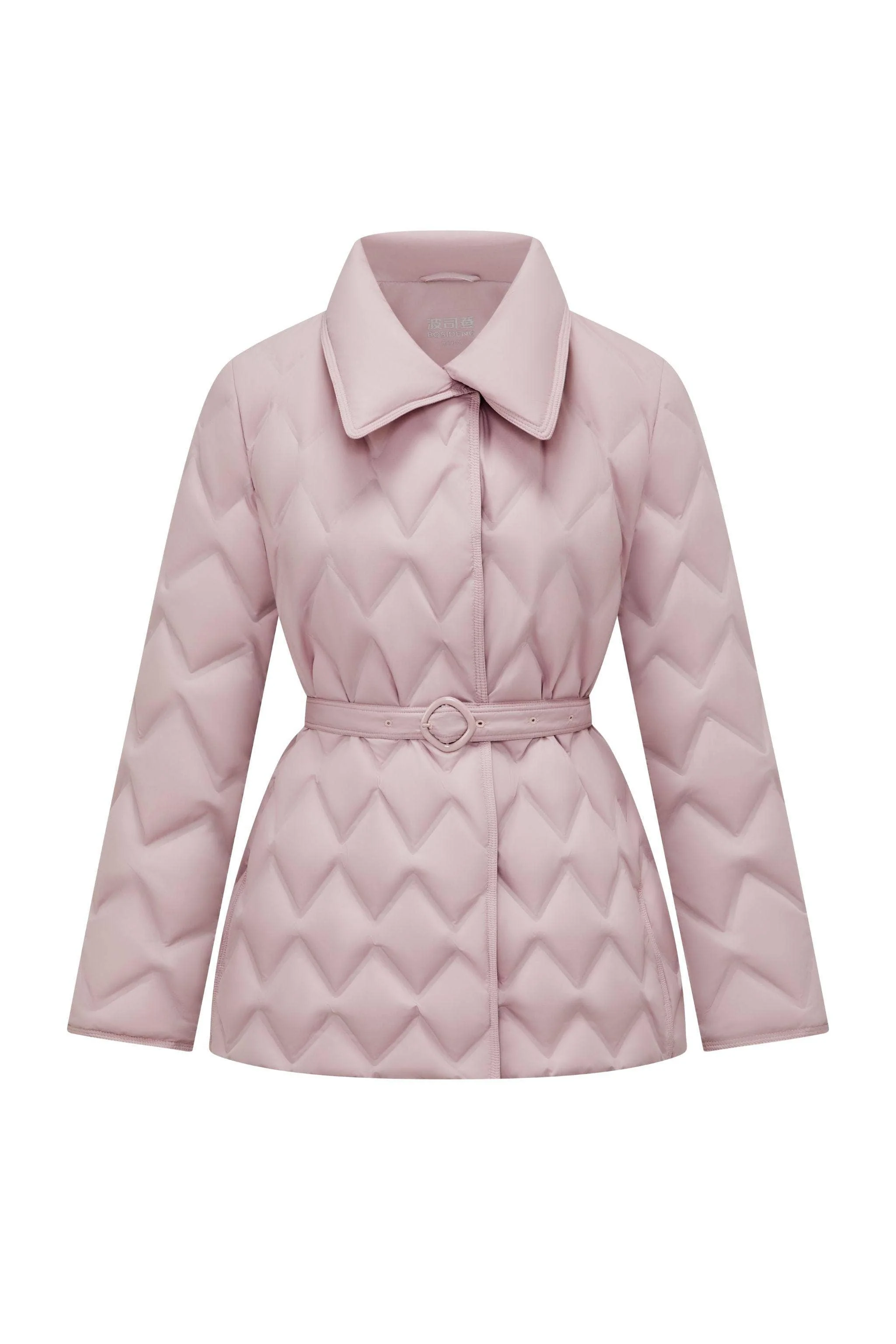 Women's Goose Down Business Jacket With Belt - Image 25