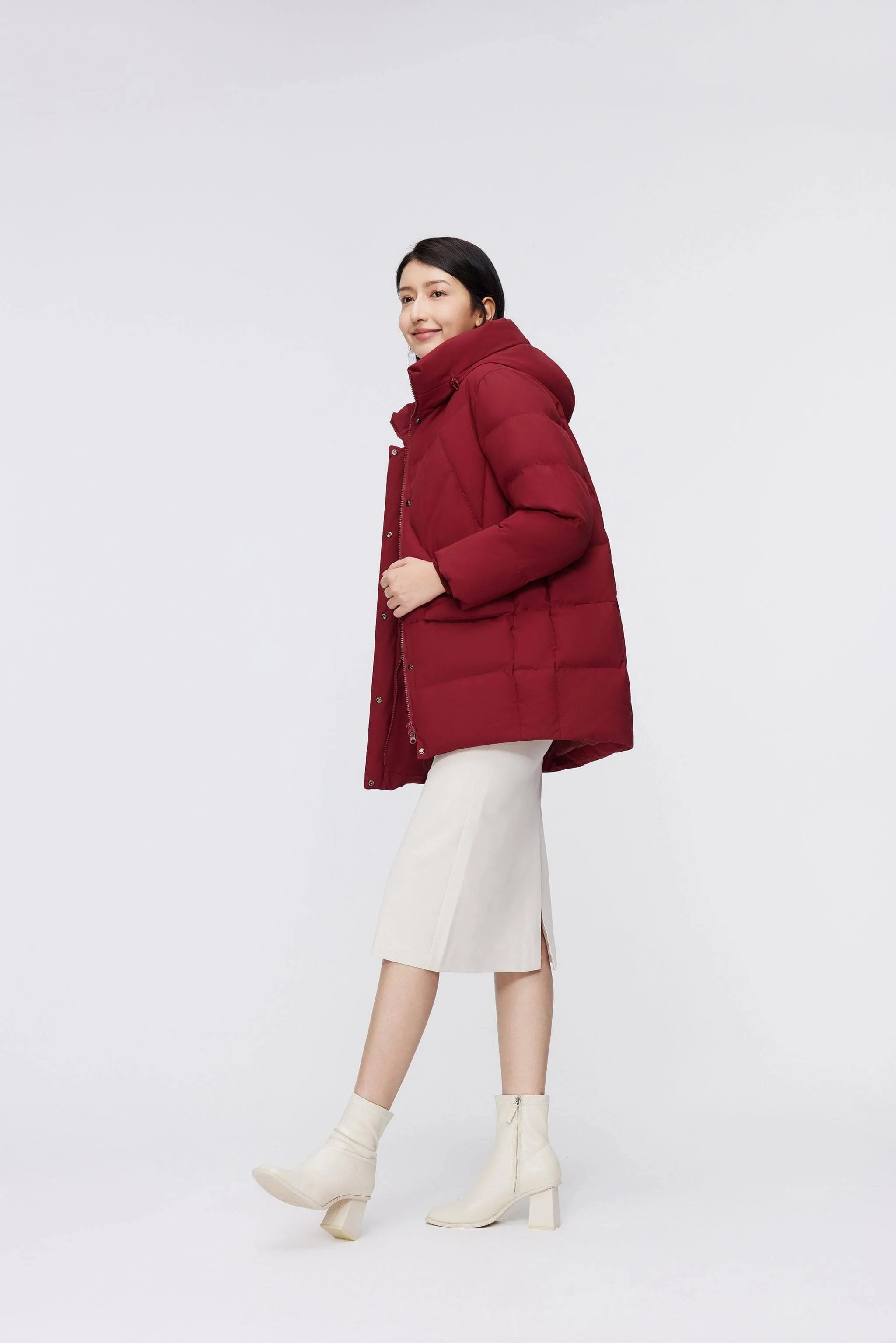 Womens Classic Casual Down Parka 5122 - Image 12