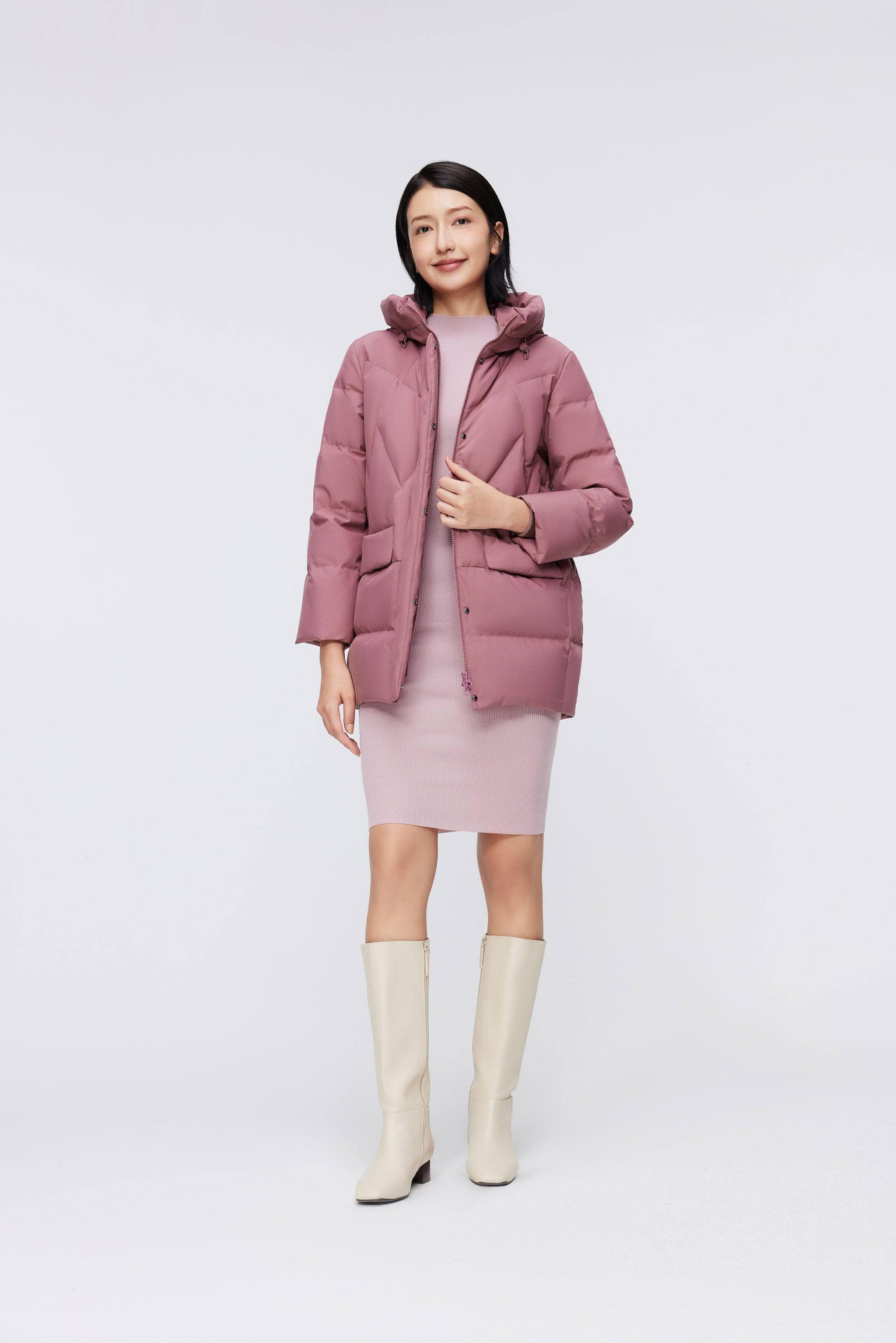 Womens Classic Casual Down Parka 5122 - Image 14