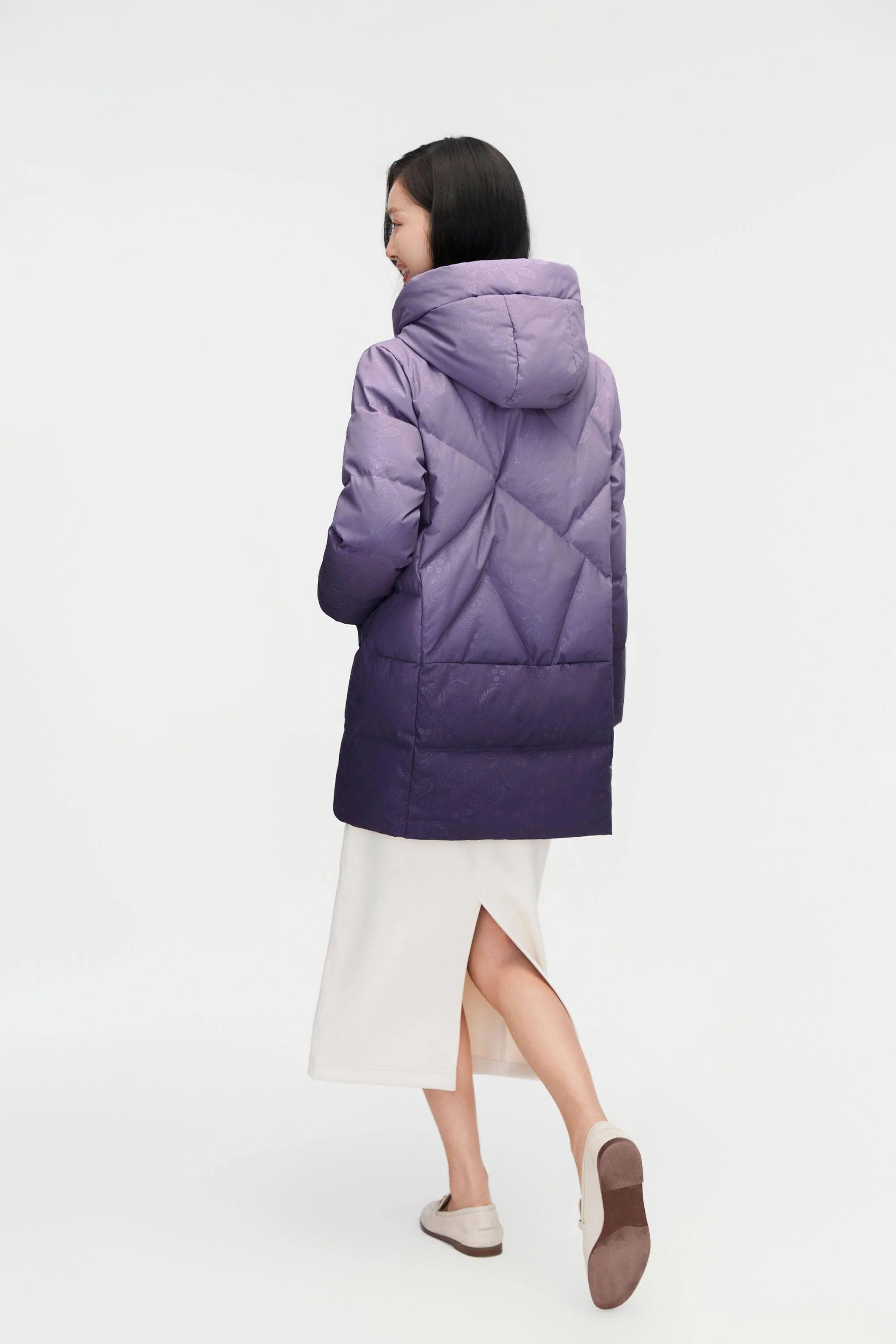 Womens Classic Casual Down Parka 5122 - Image 3