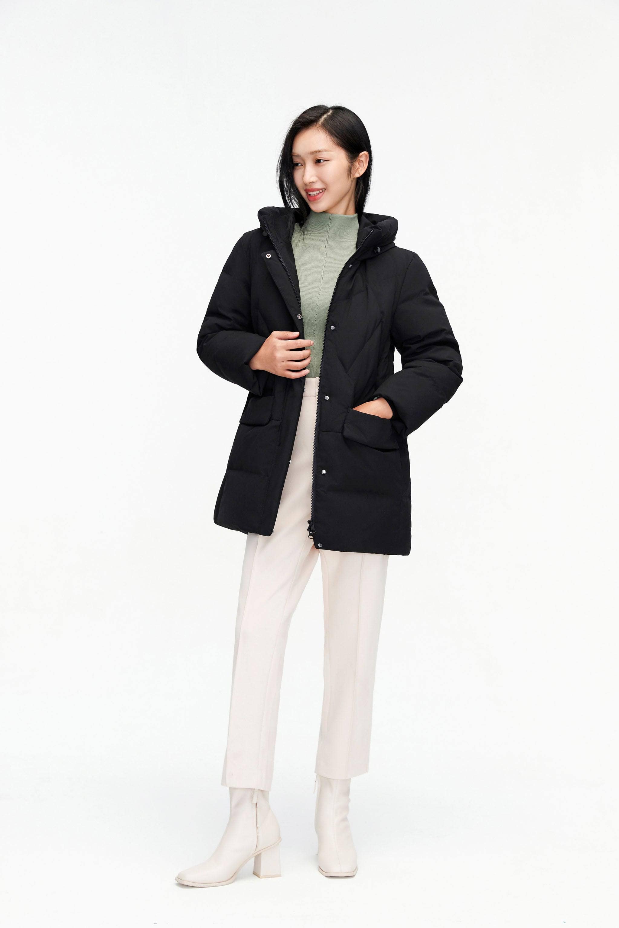 Womens Classic Casual Down Parka 5122 - Image 6